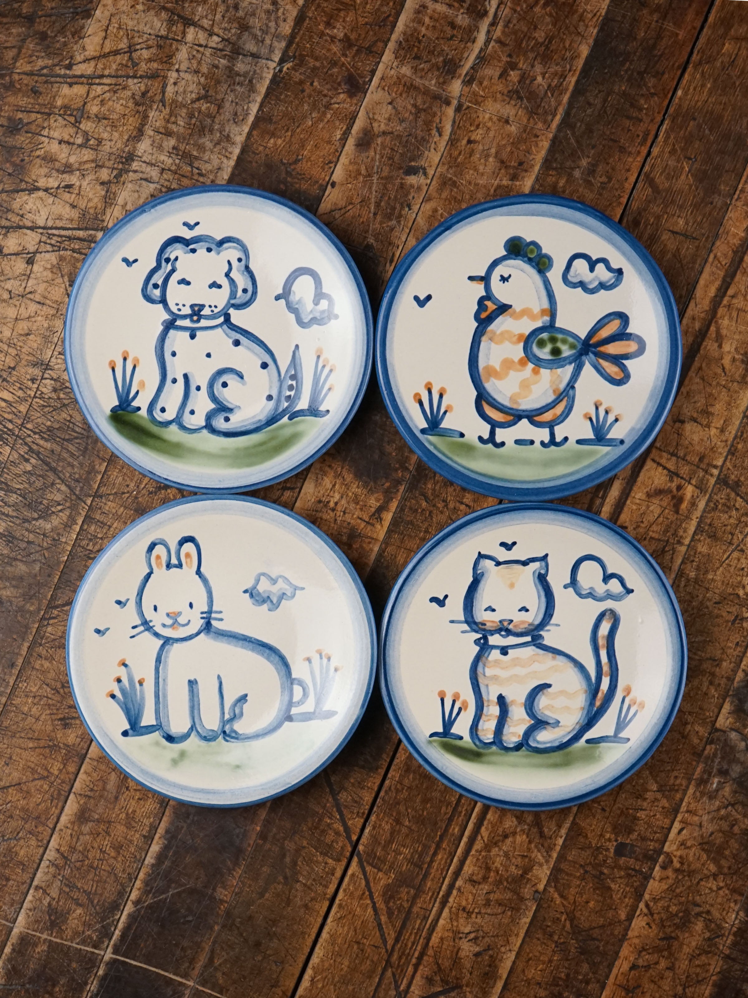 Farm Animals Bread and Butter Plate Bundle