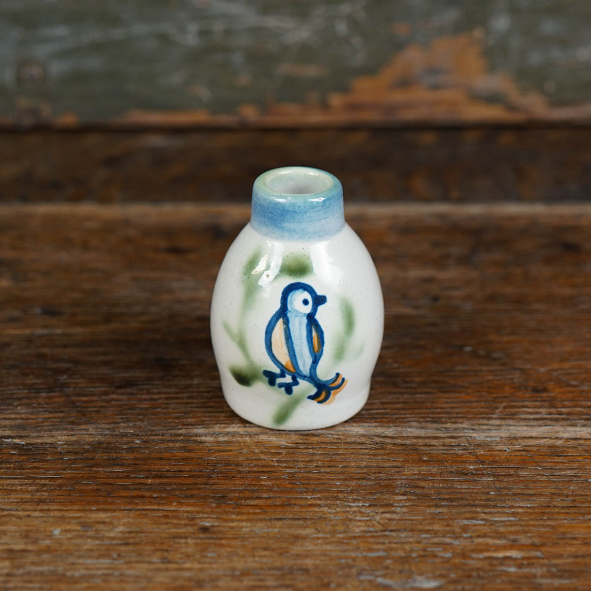 Perched Sparrow Bud Vase
