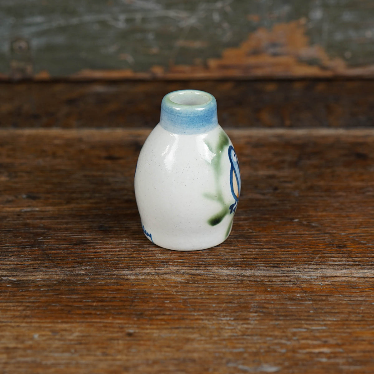 Perched Sparrow Bud Vase