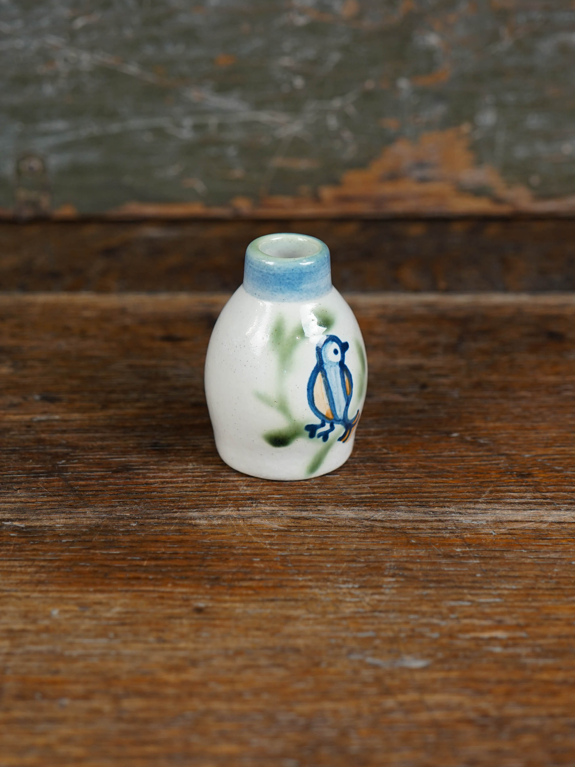 Perched Sparrow Bud Vase