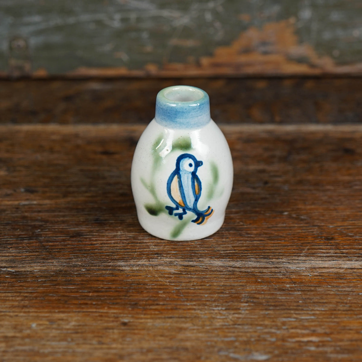 Perched Sparrow Bud Vase