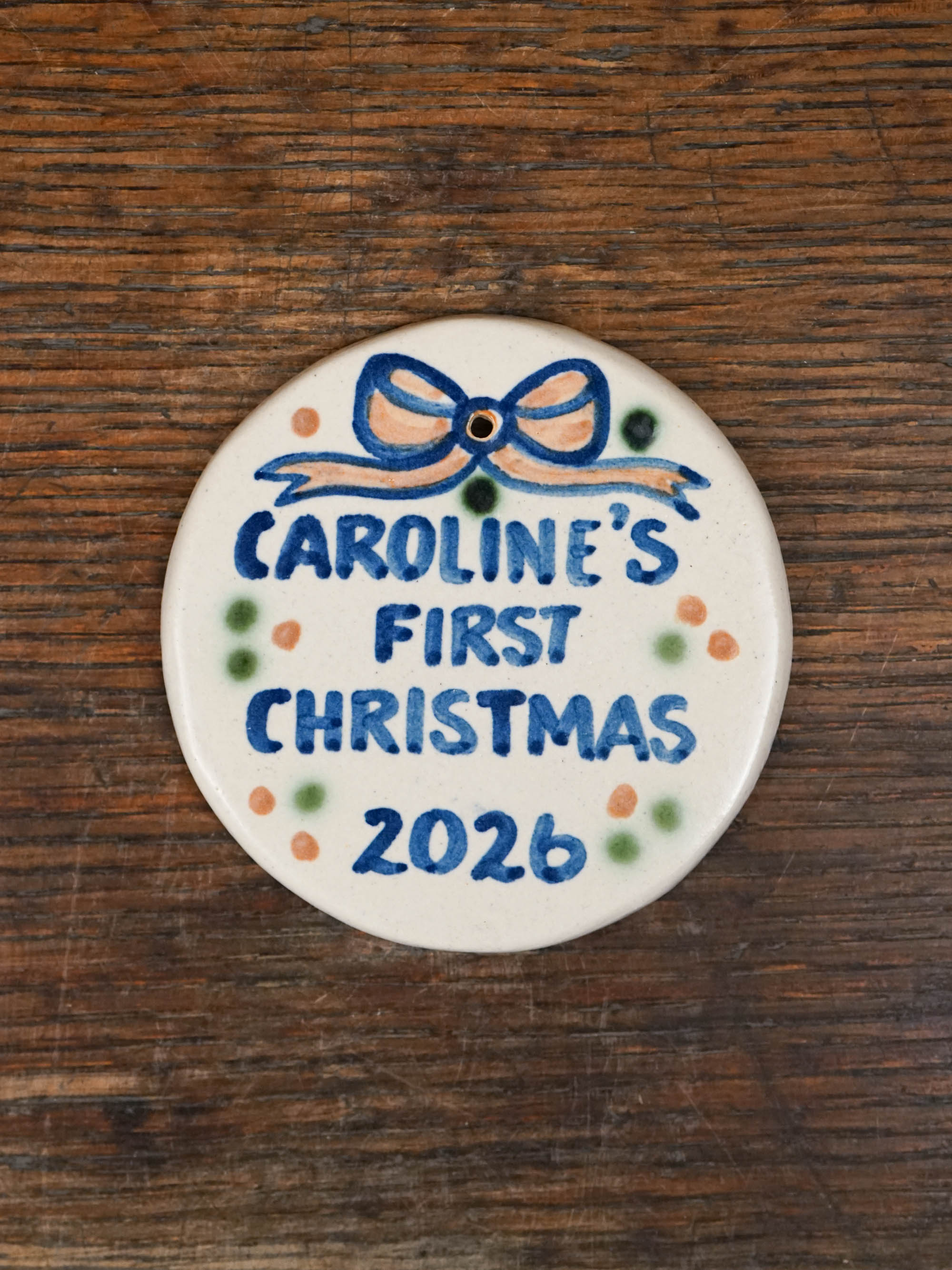 Personalized Baby's First Christmas Ornament