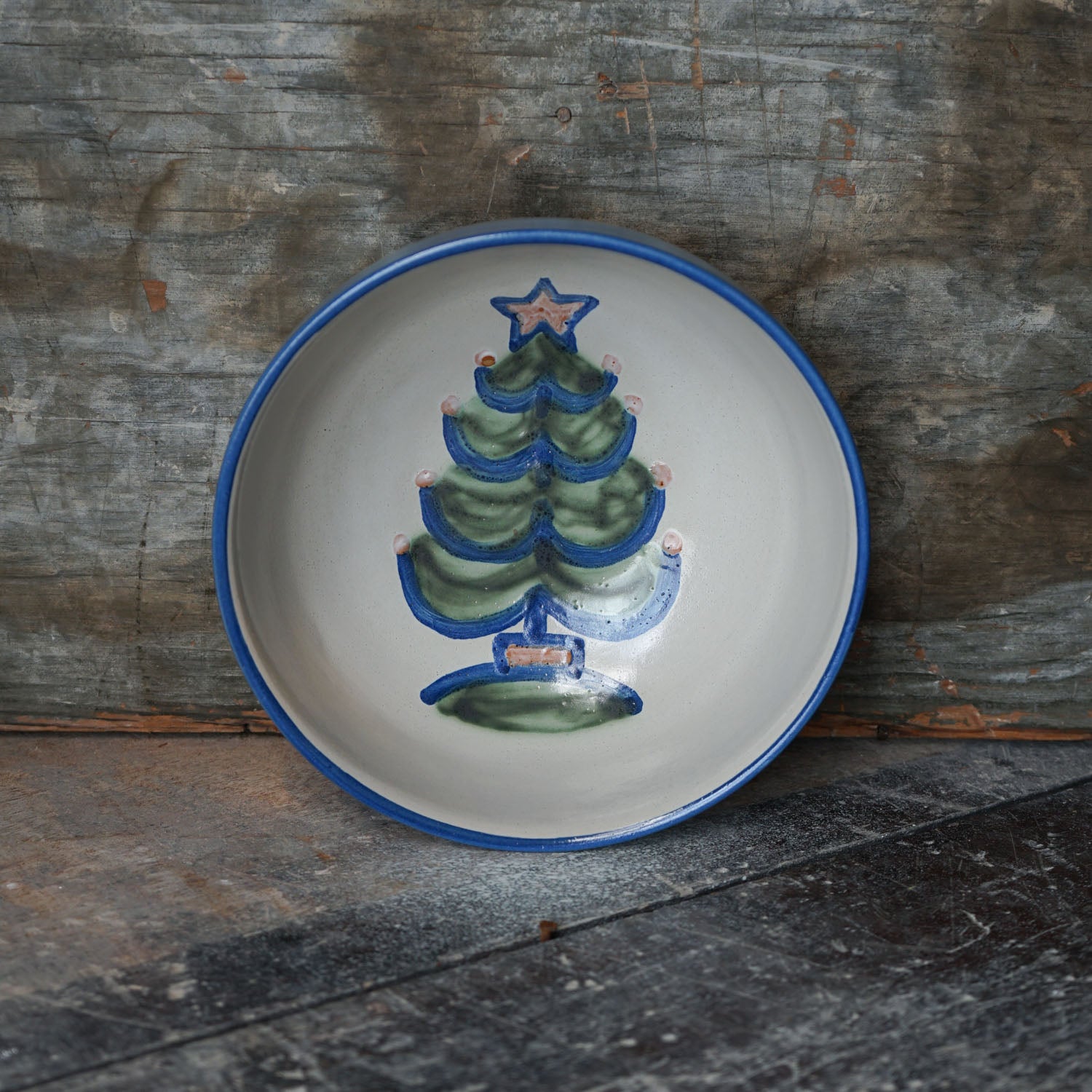 Medium Deep Serving Bowl - Christmas Tree