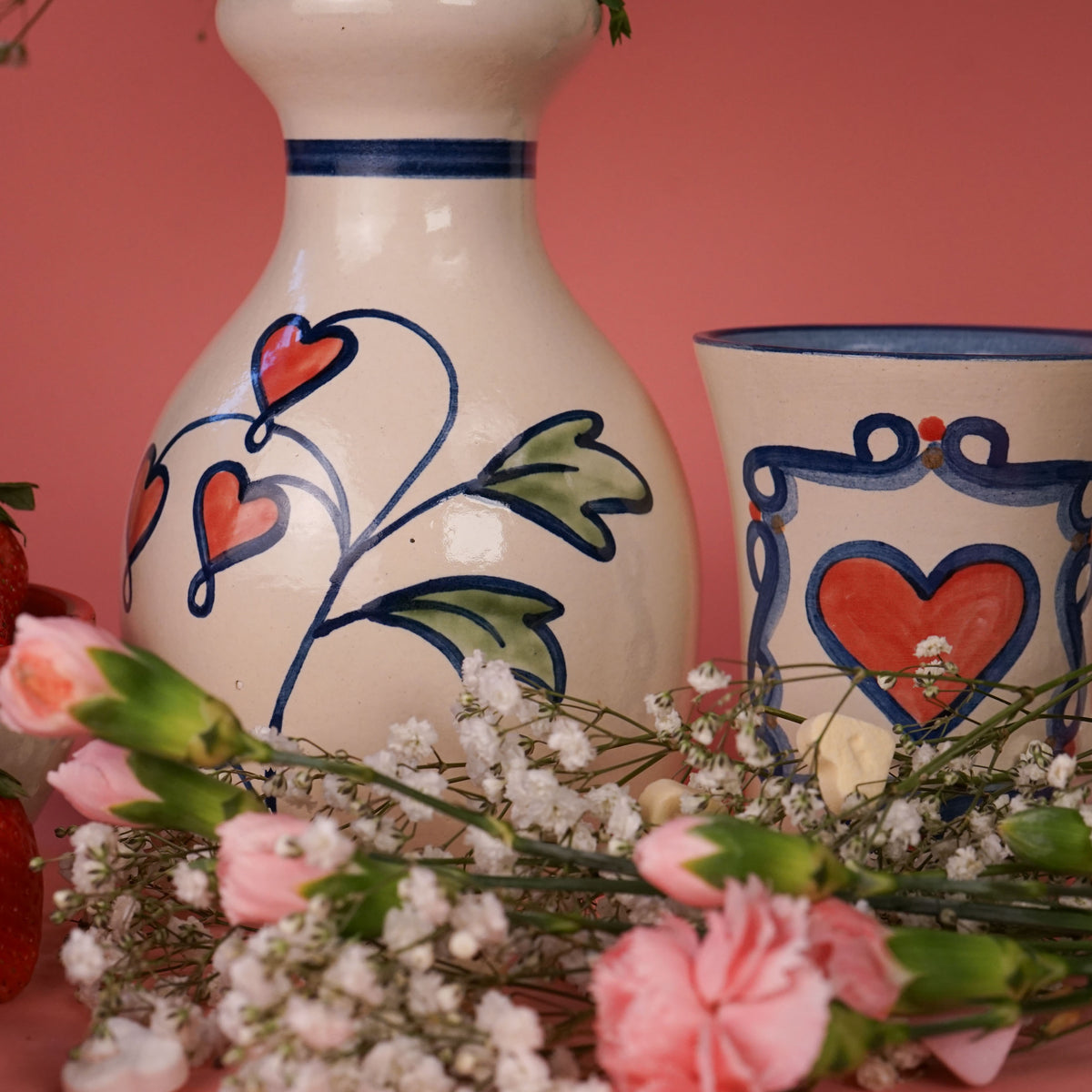 Bleeding Heart Flower Vase
