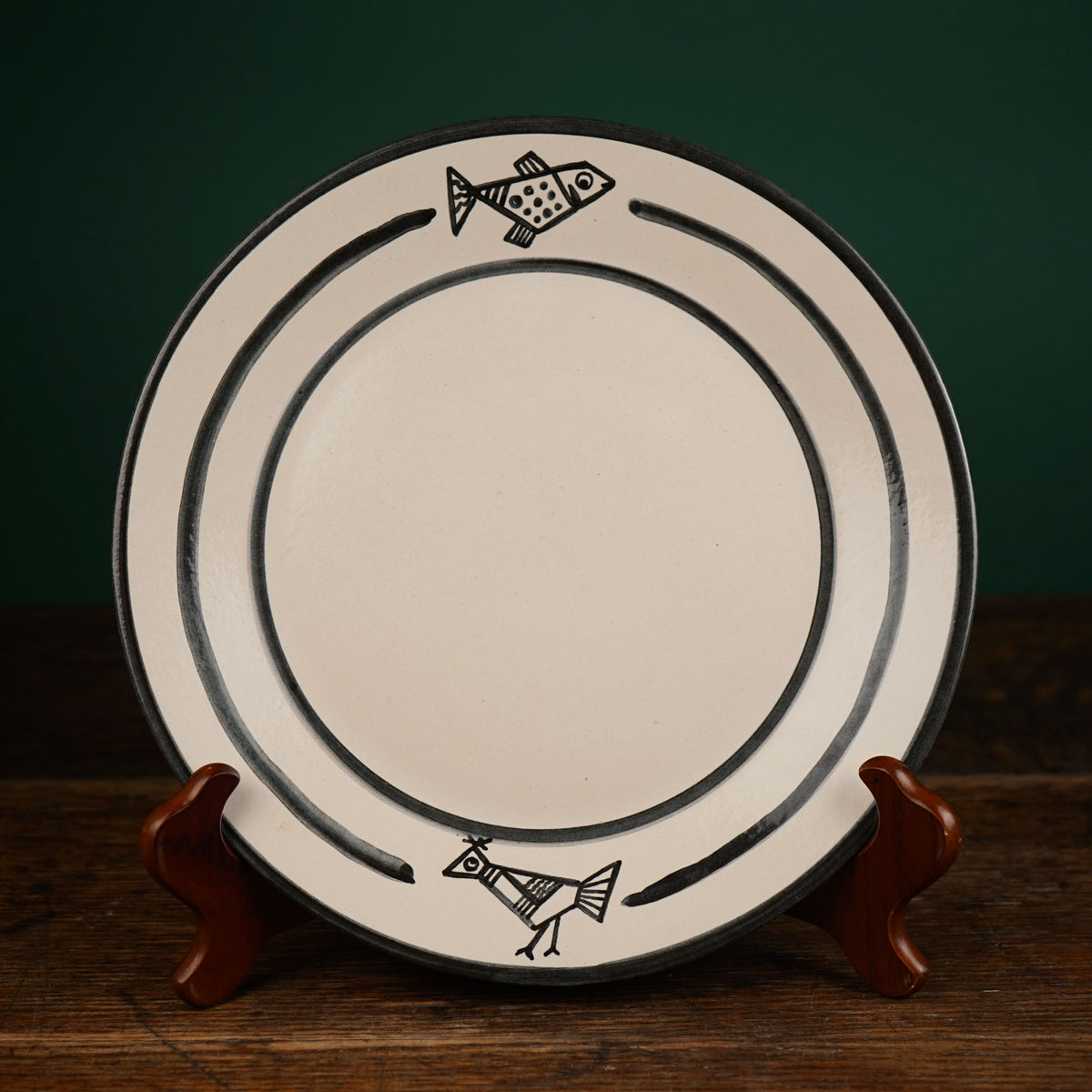 Cubist Fish Dinner Plate