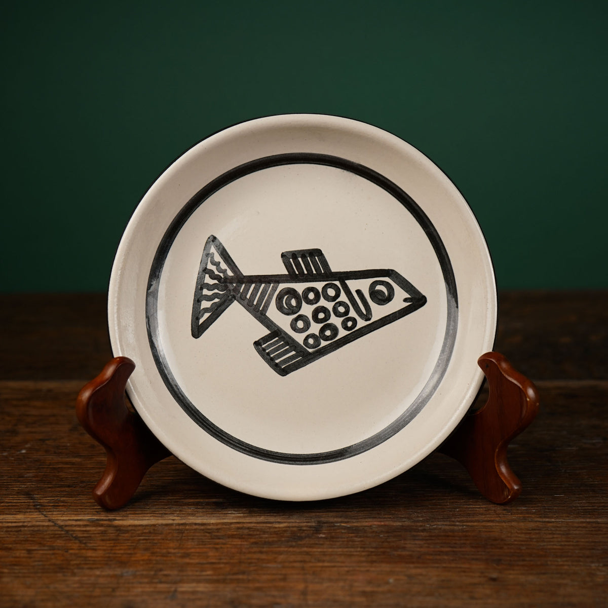 Cubist Fish Pasta Plate