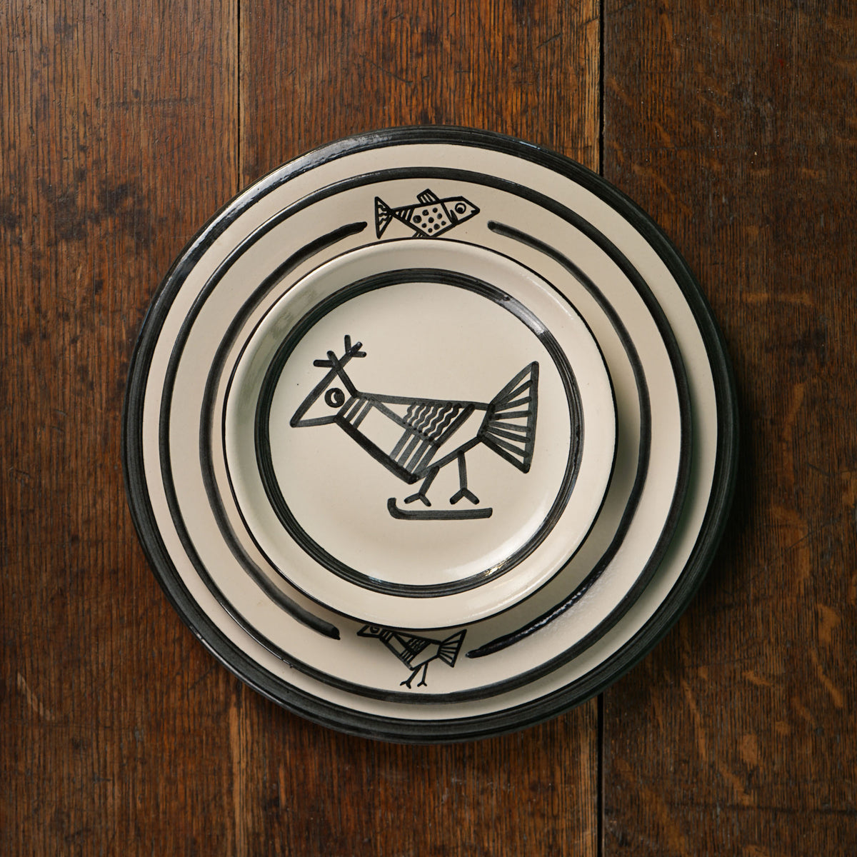 Cubist Fowl Pasta Plate