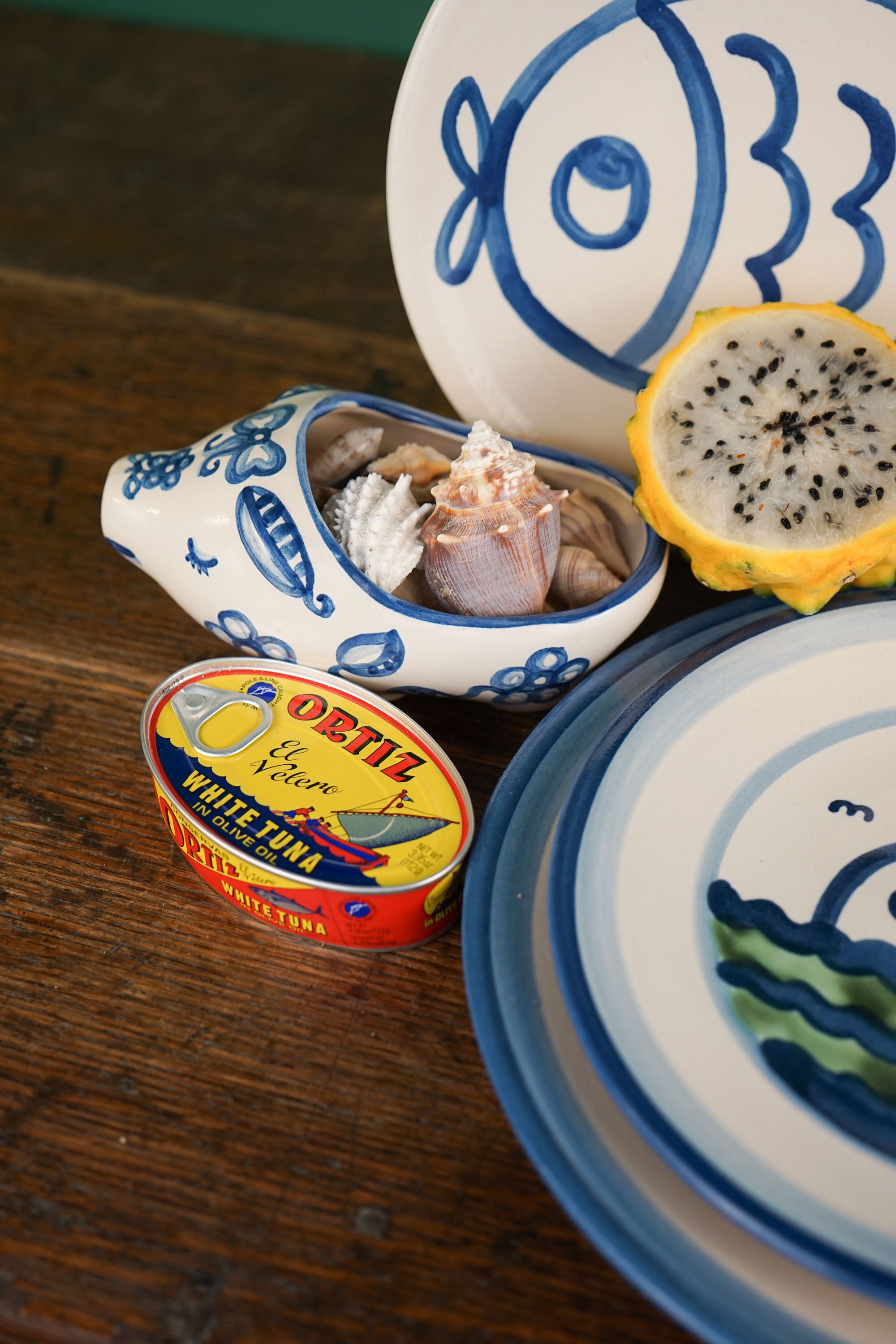 Blue Flower Small Pig Soap Dish - Second