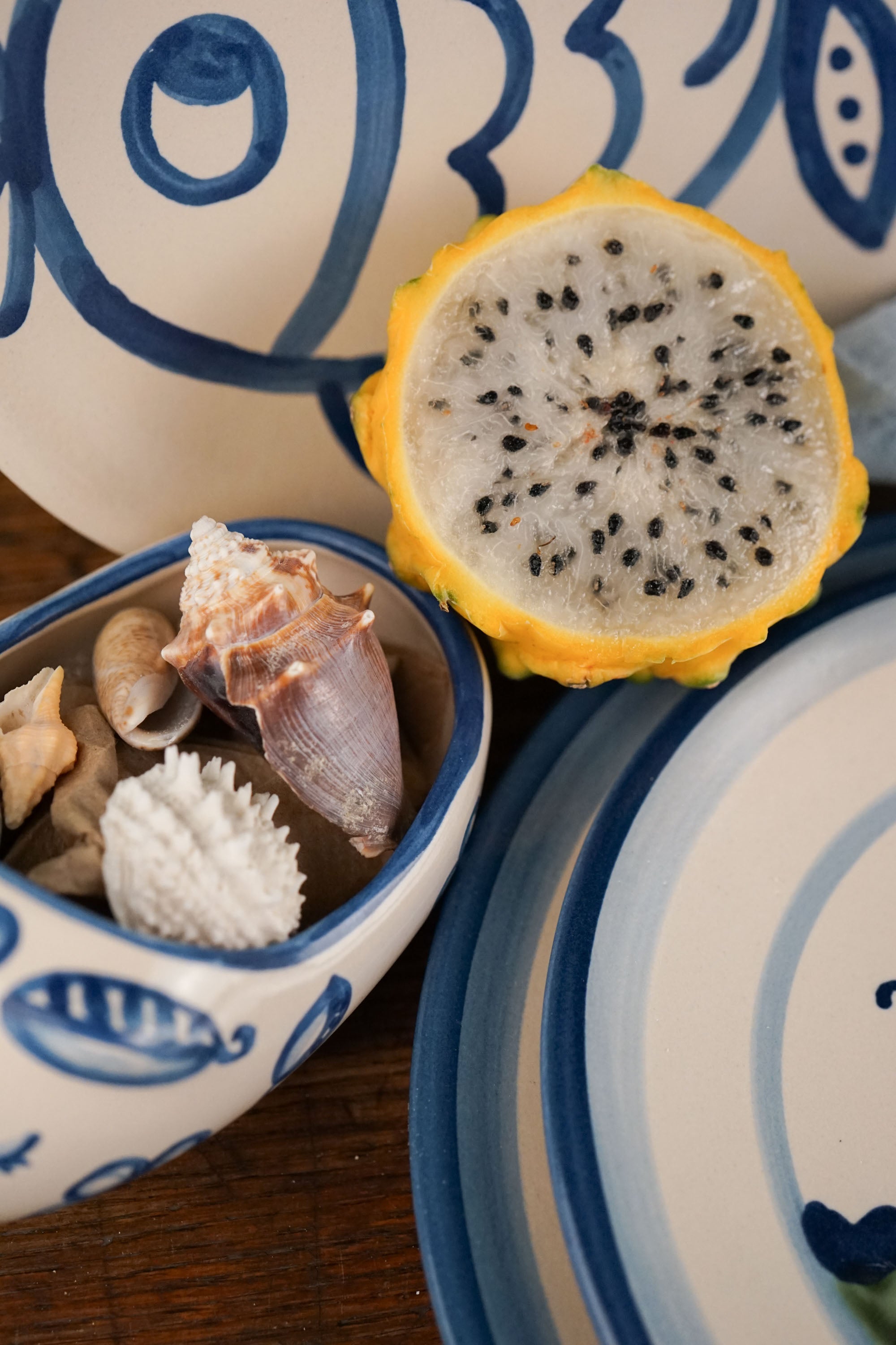 Blue Flower Small Pig Soap Dish - Second