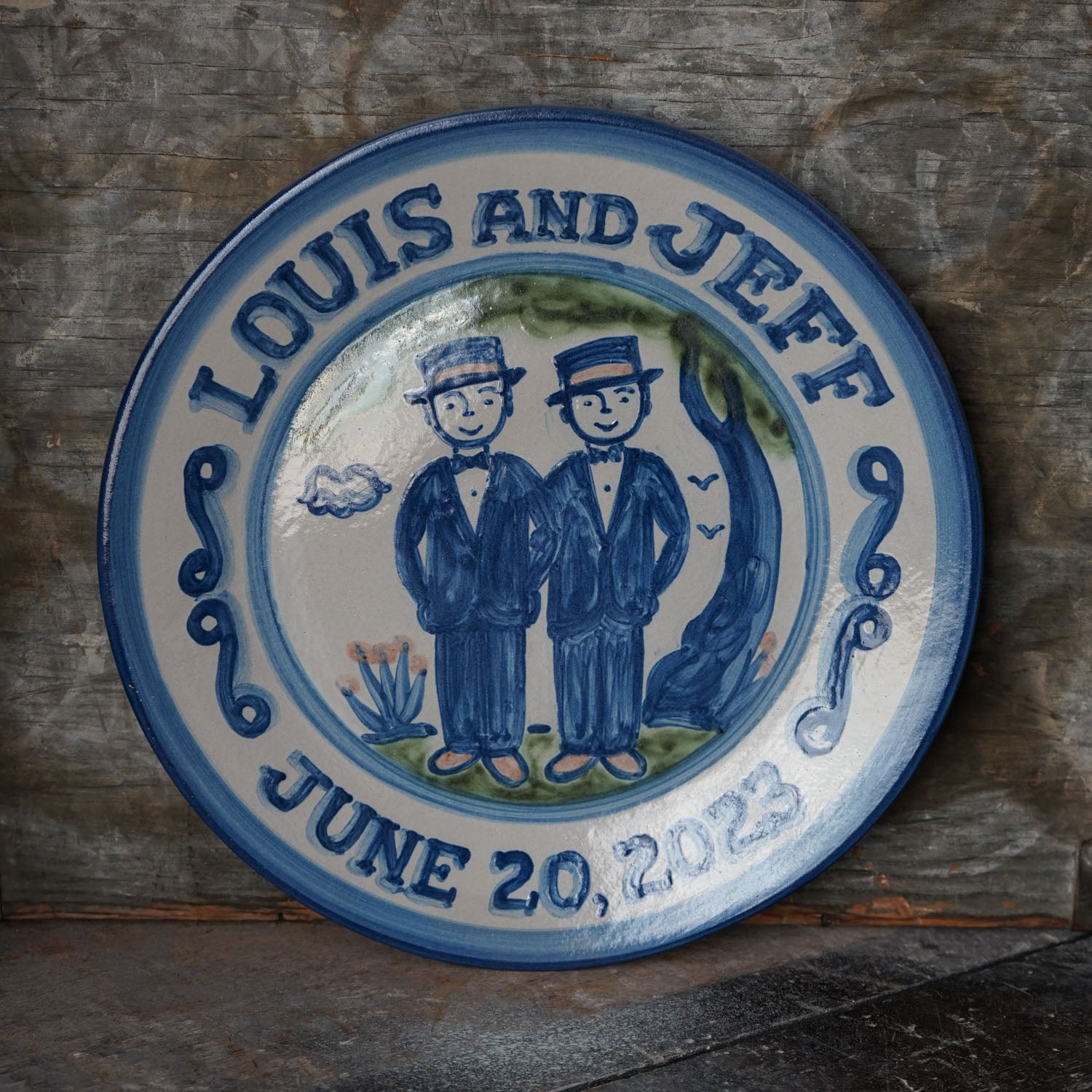Personalized Wedding Plate