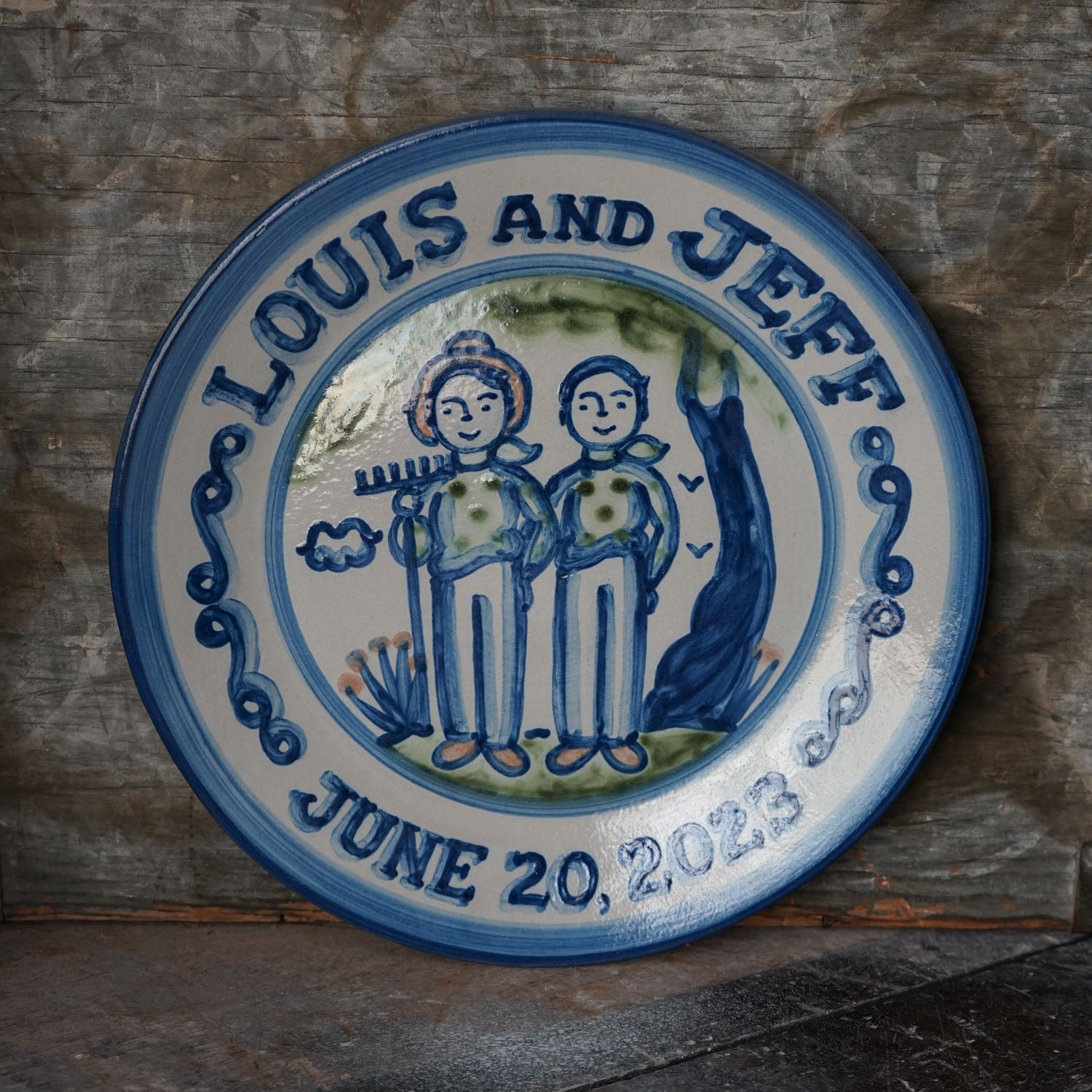 Personalized Wedding Plate
