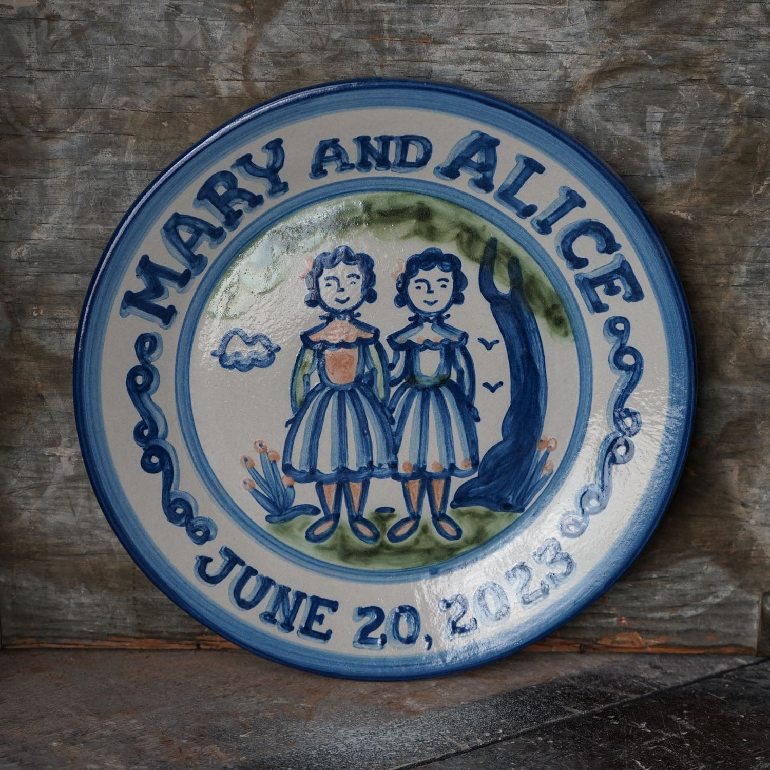 Personalized Wedding Plate
