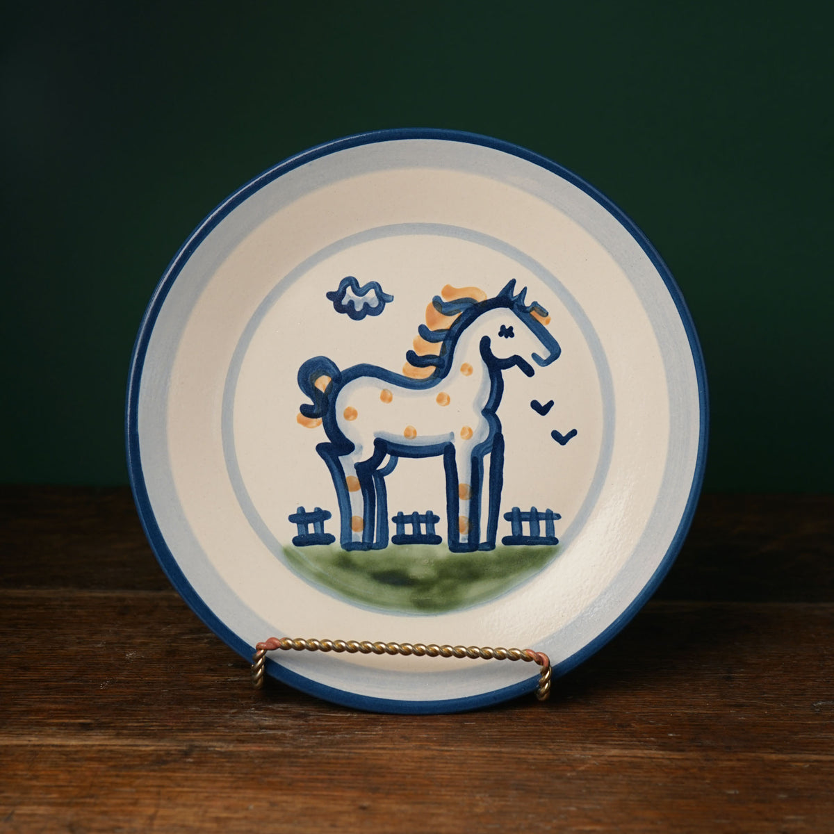 Country Horse Dinner Plate