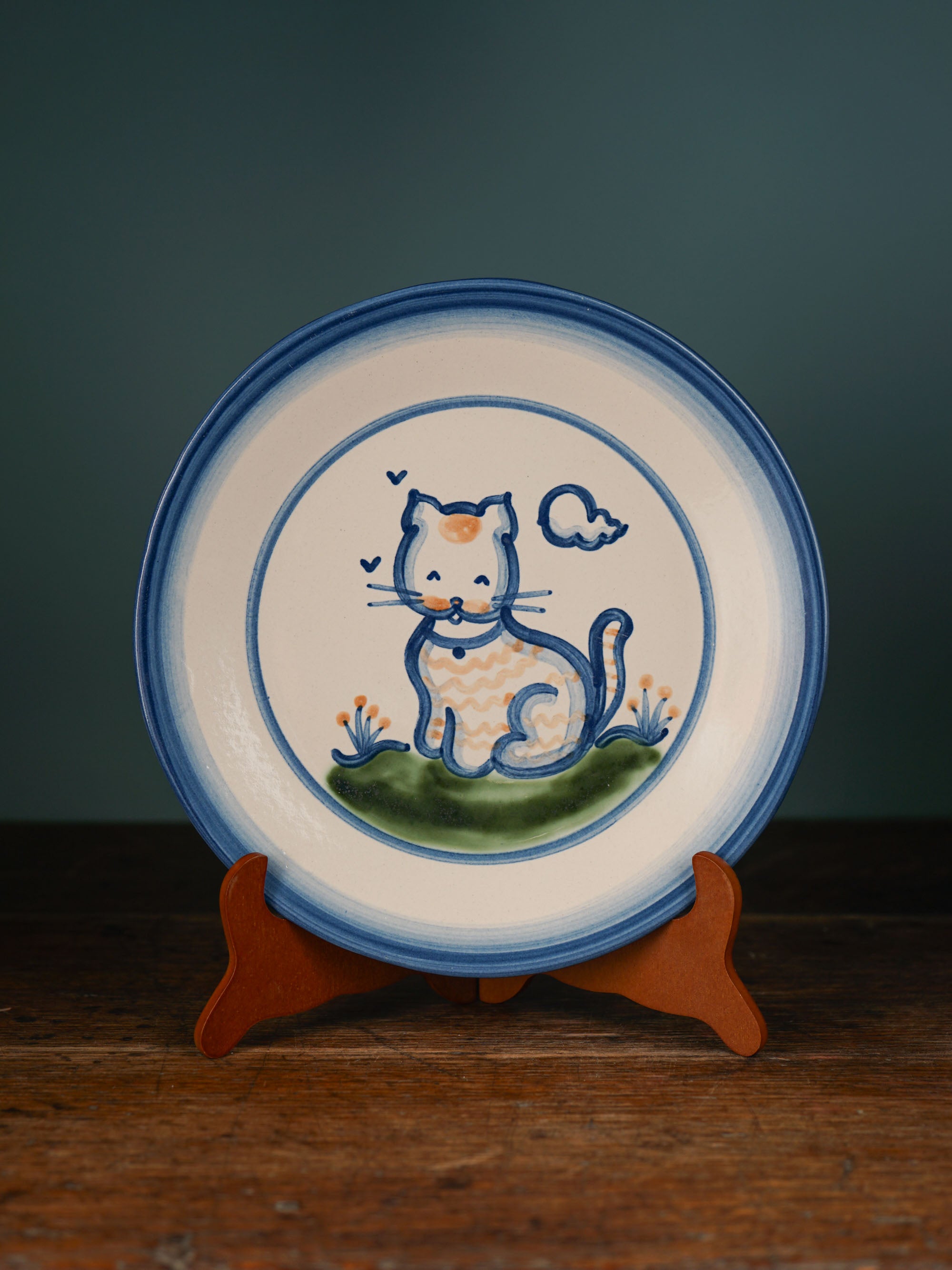 Cat Dinner Plate