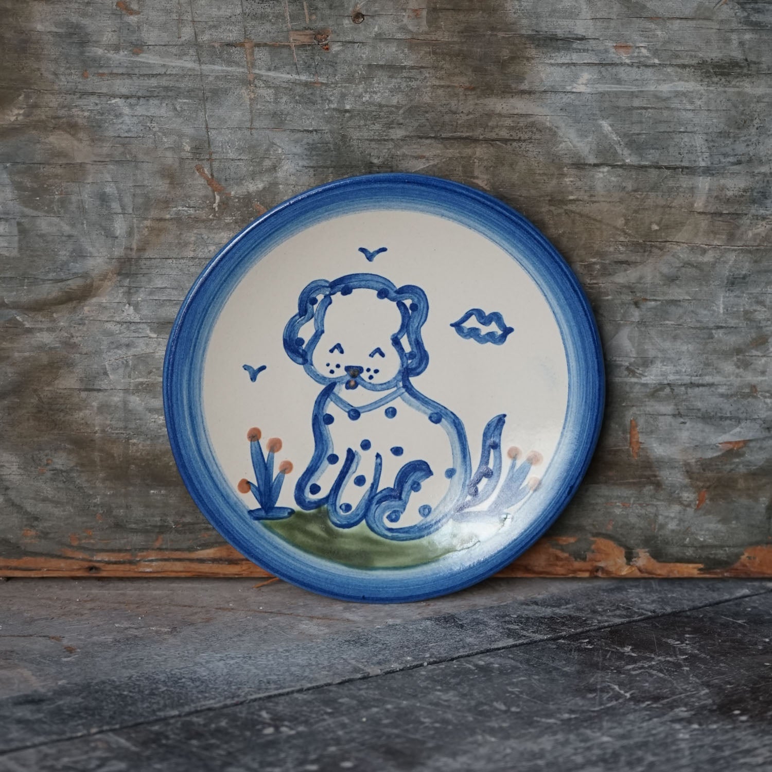 Dog Bread & Butter Plate
