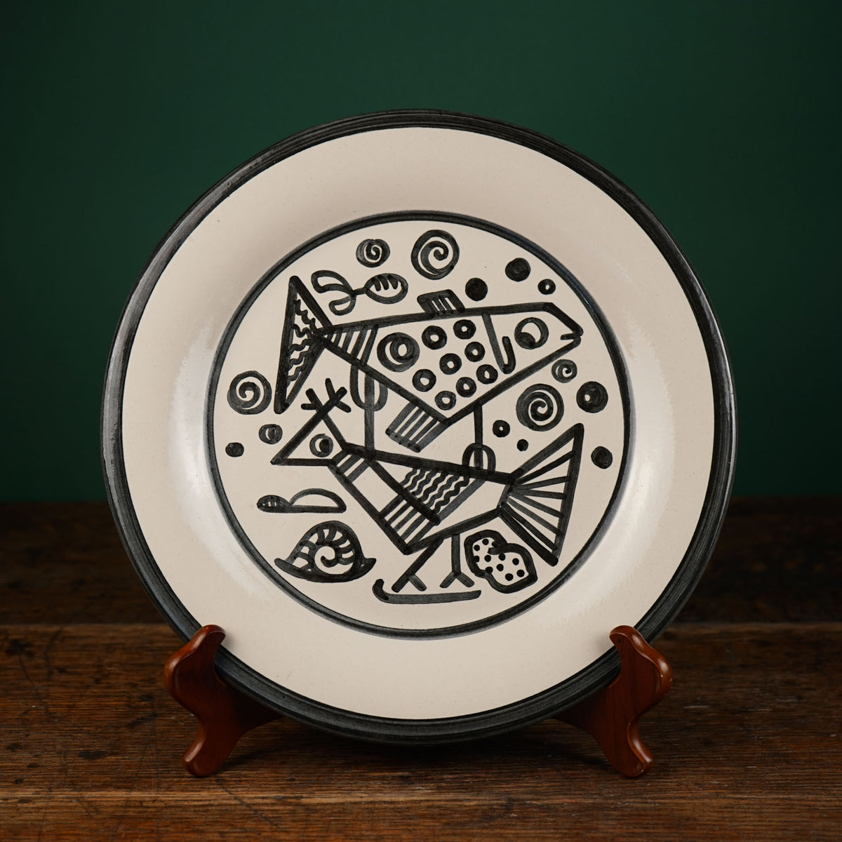Cubist Fish & Fowl Serving Plate