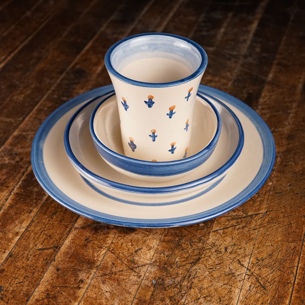Forget-me-not 4-Piece Dinnerware Set