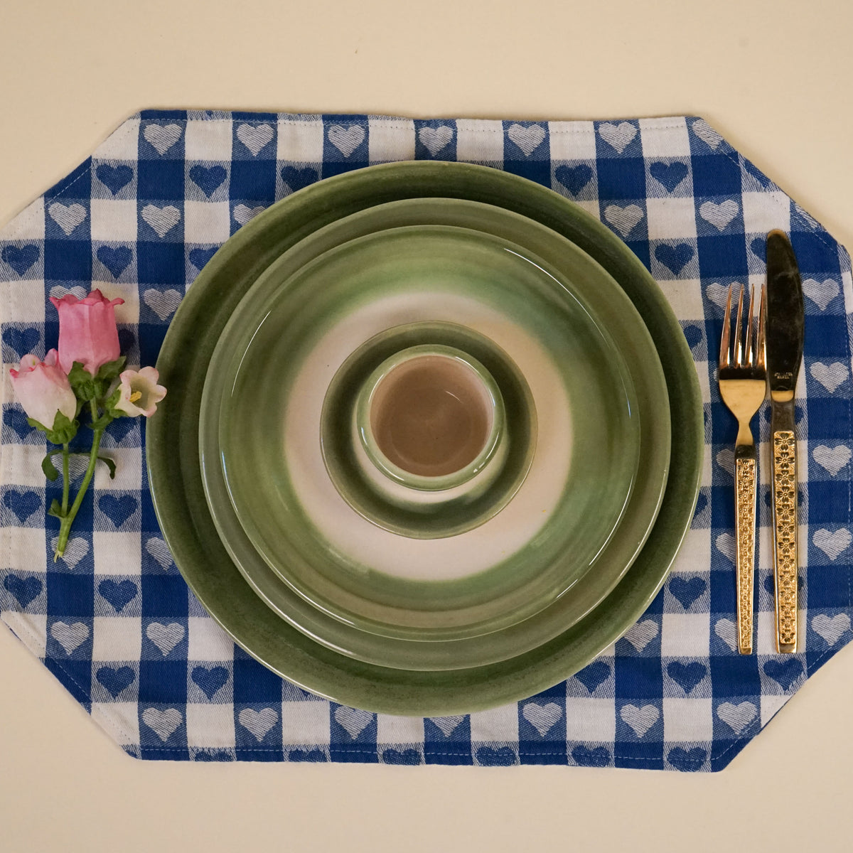 Green Heritage Stripe Mini Cup