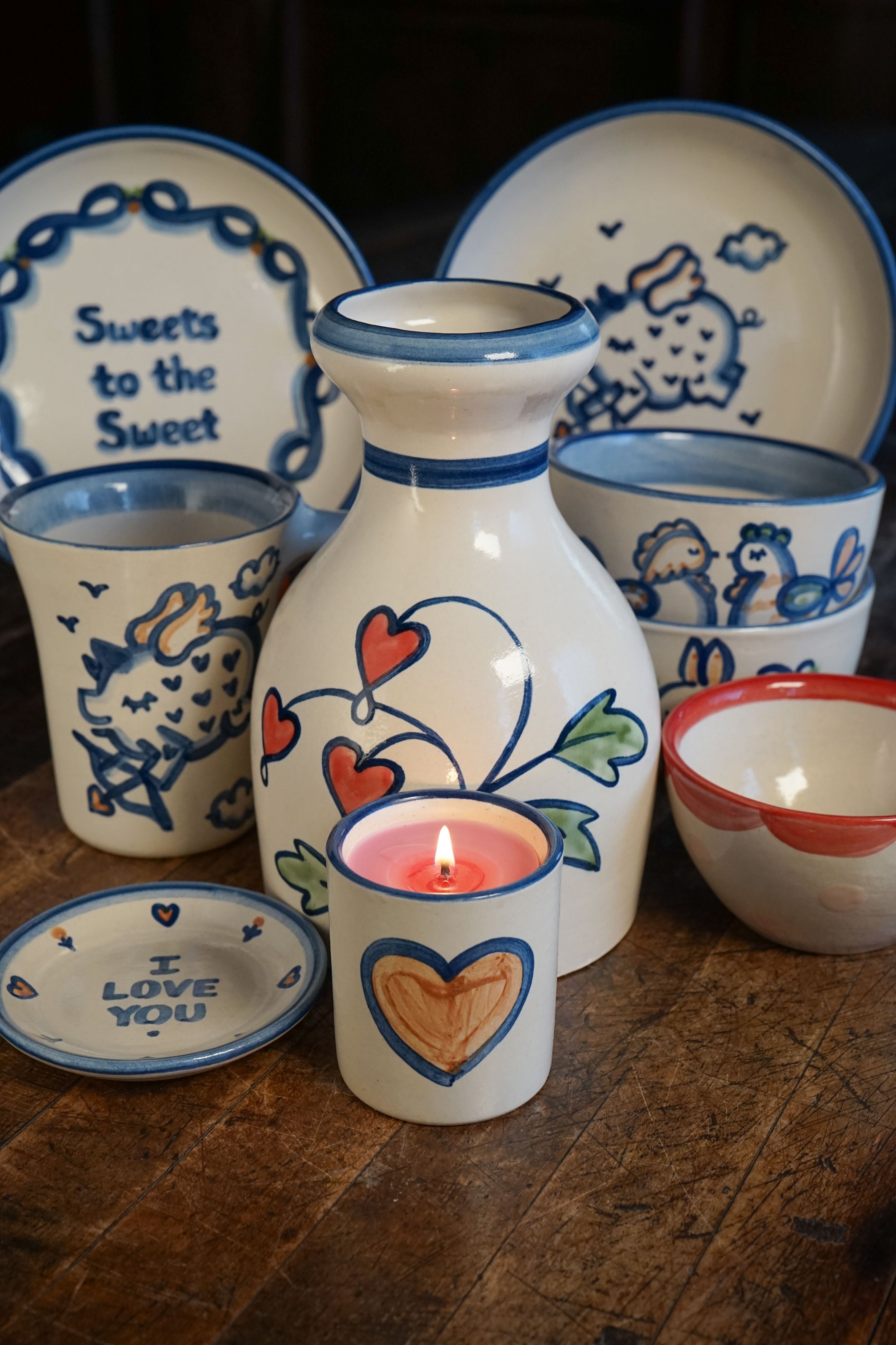 Vase - Bleeding Heart Flower