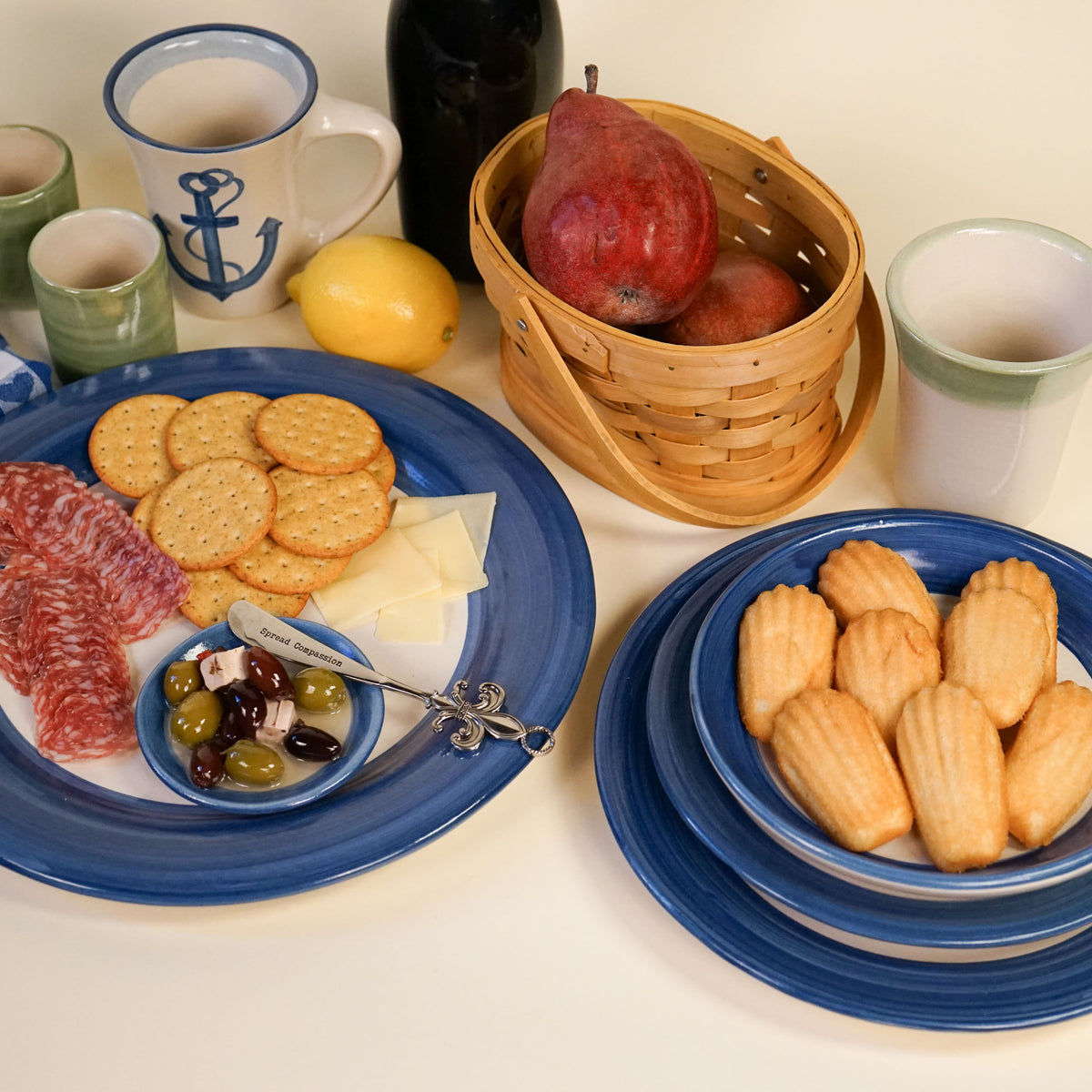 Blue Heritage Stripe Soup Bowl