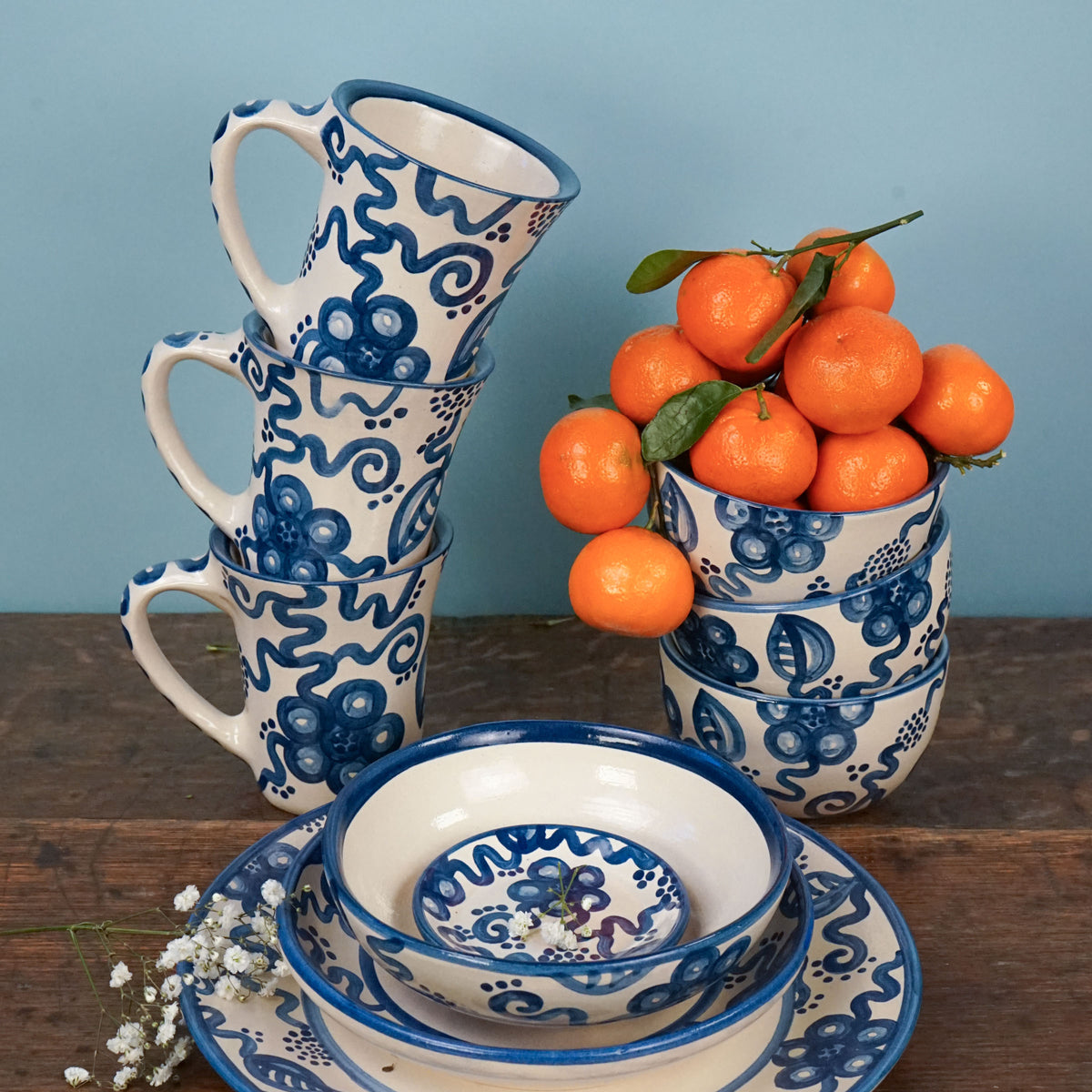 Blue Flower Coaster