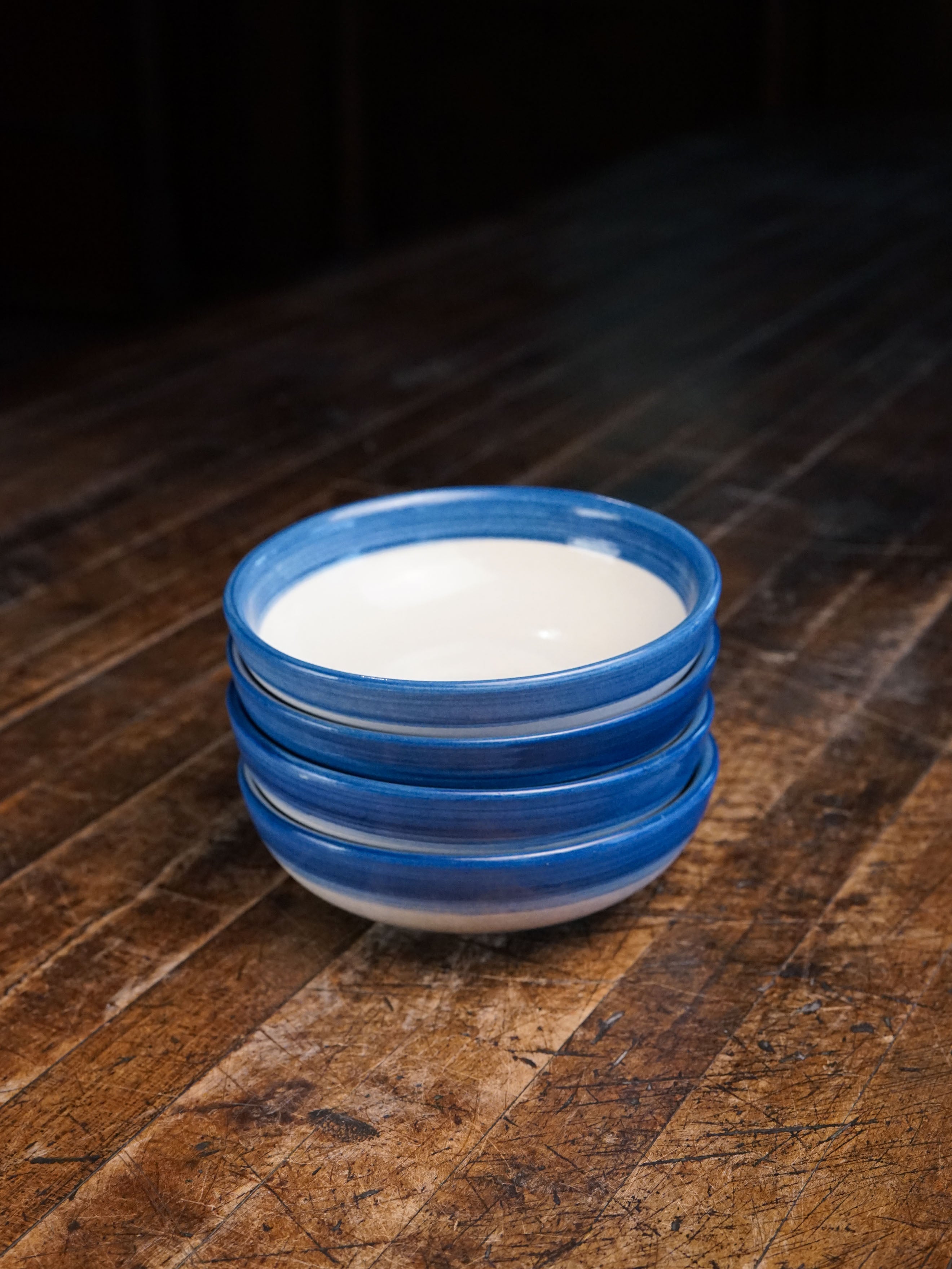 Heritage Stripe Soup Bowl in Blue