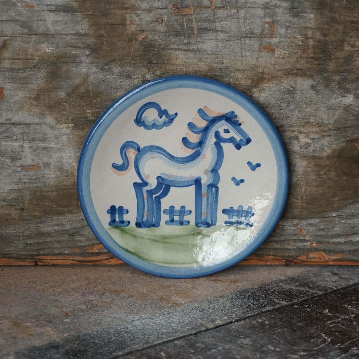Country Horse Bread and Butter Plate