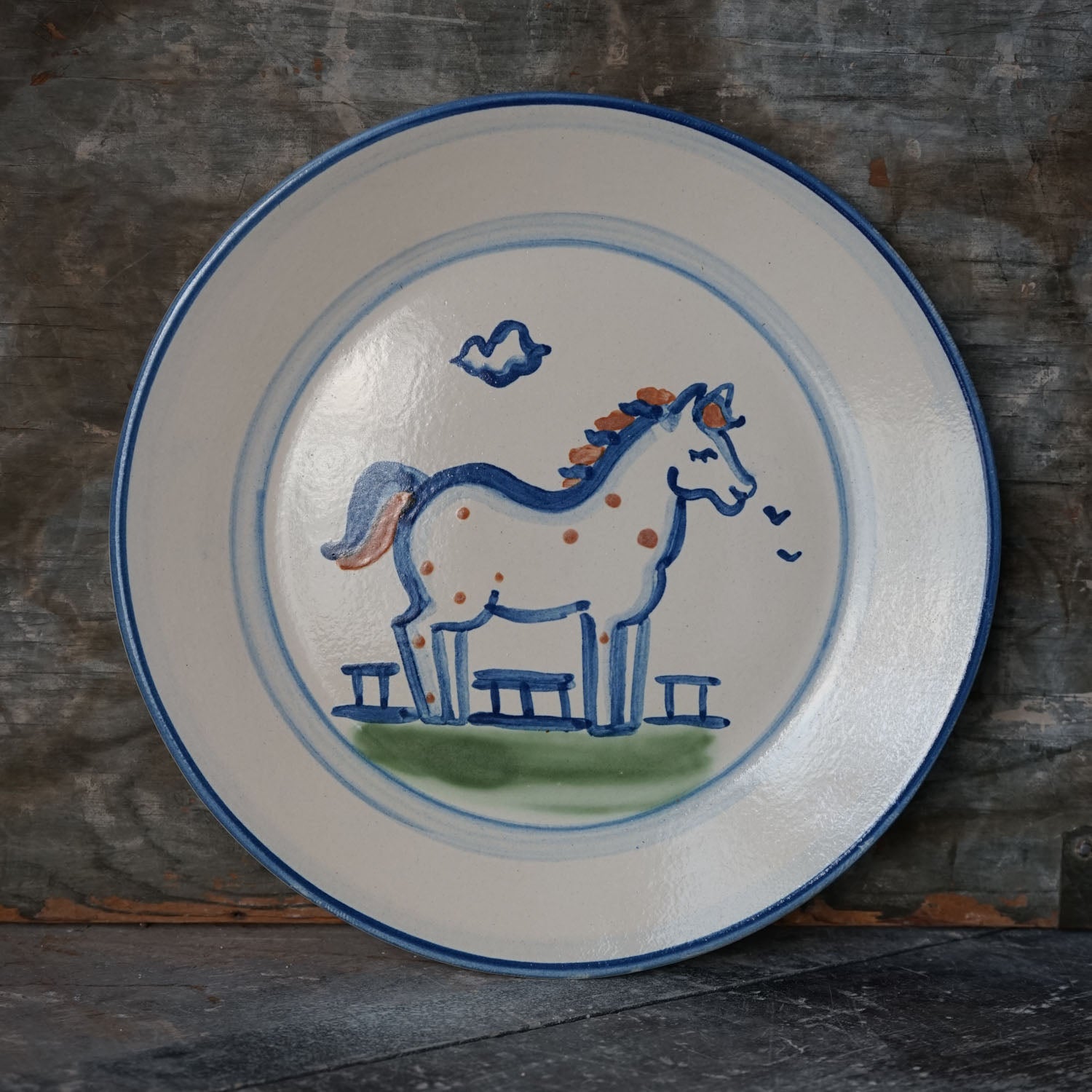 Country Horse Dinner Plate
