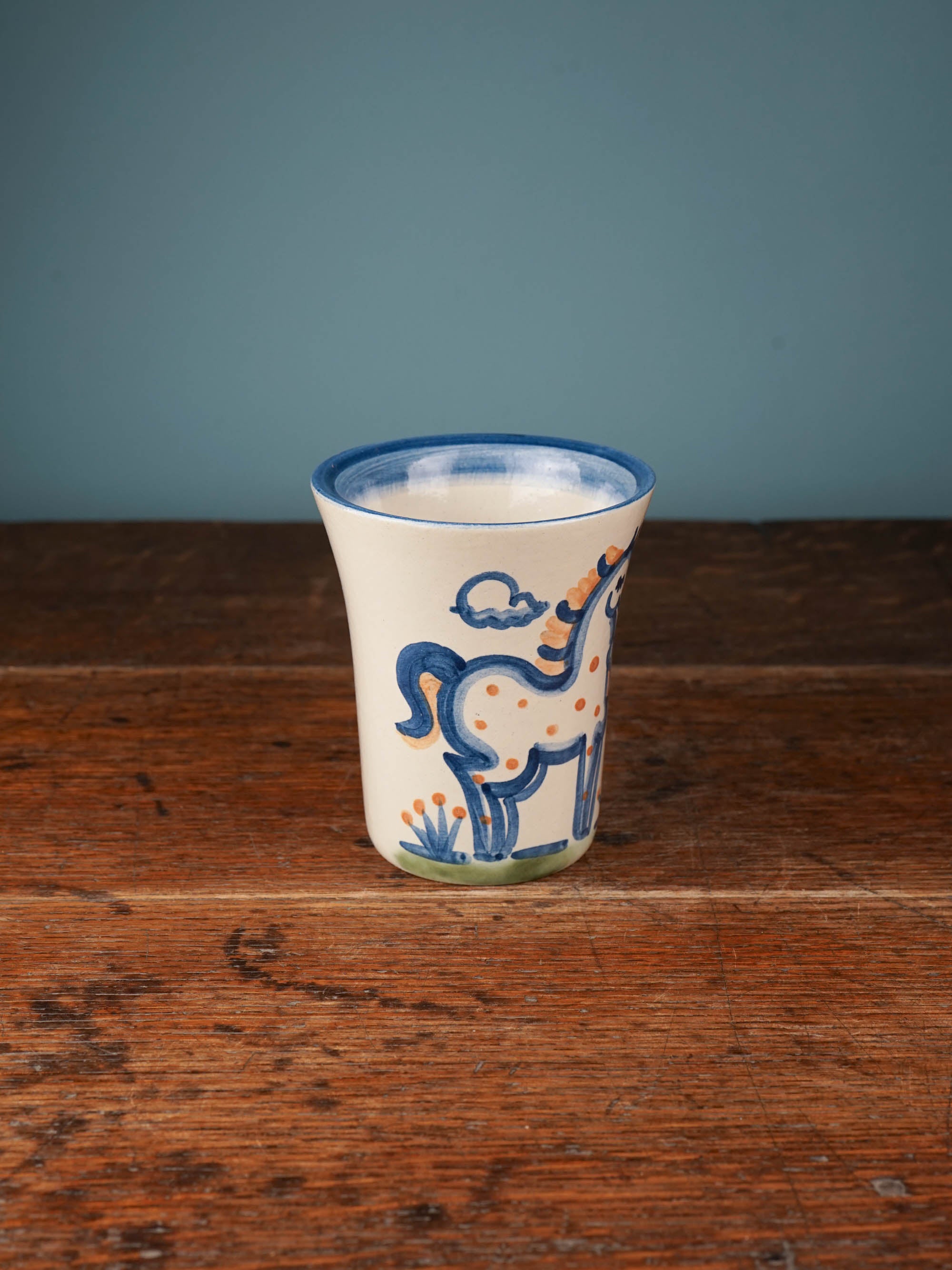 Easter Basket Country Horse Flare Cup
