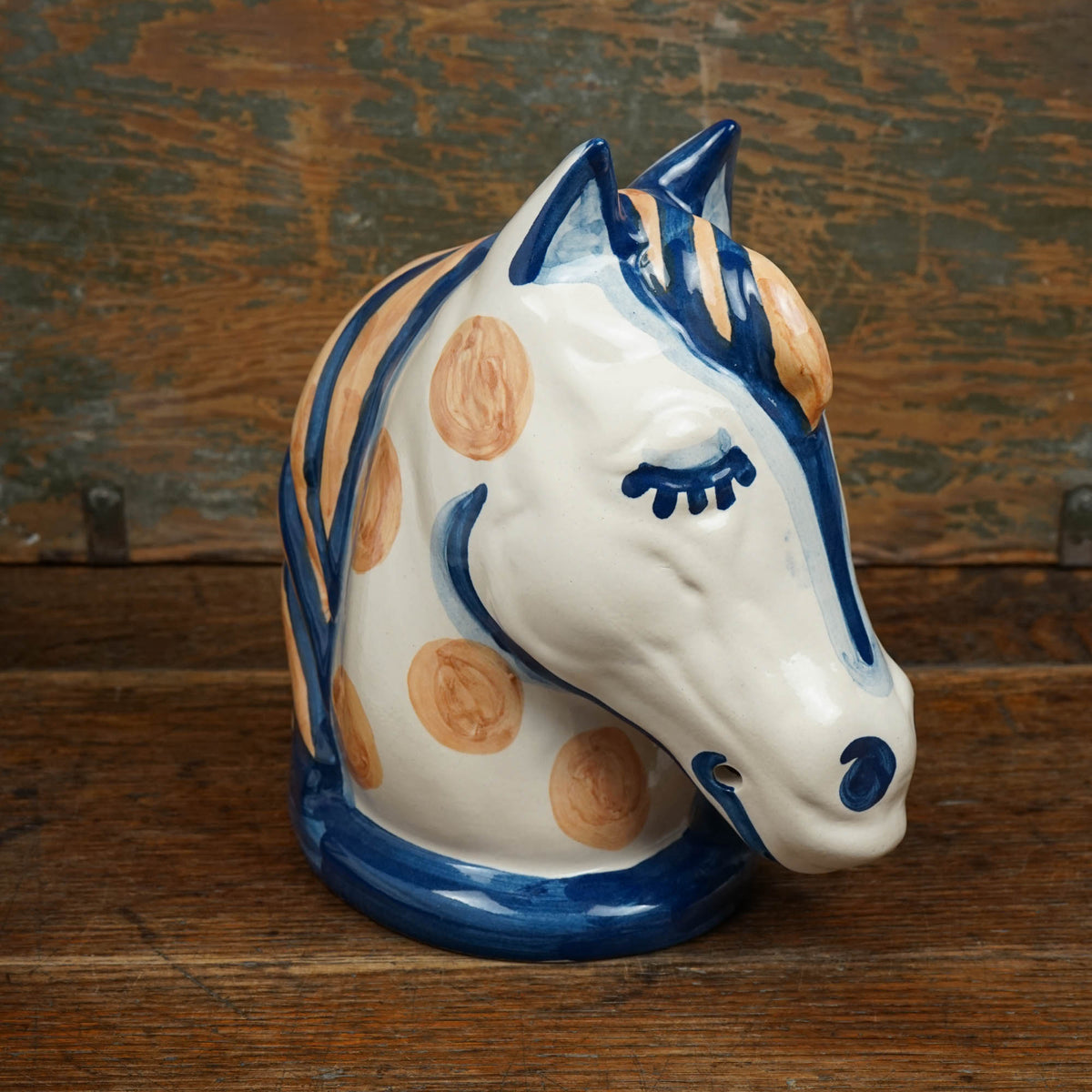 Rust Dot Horse Head