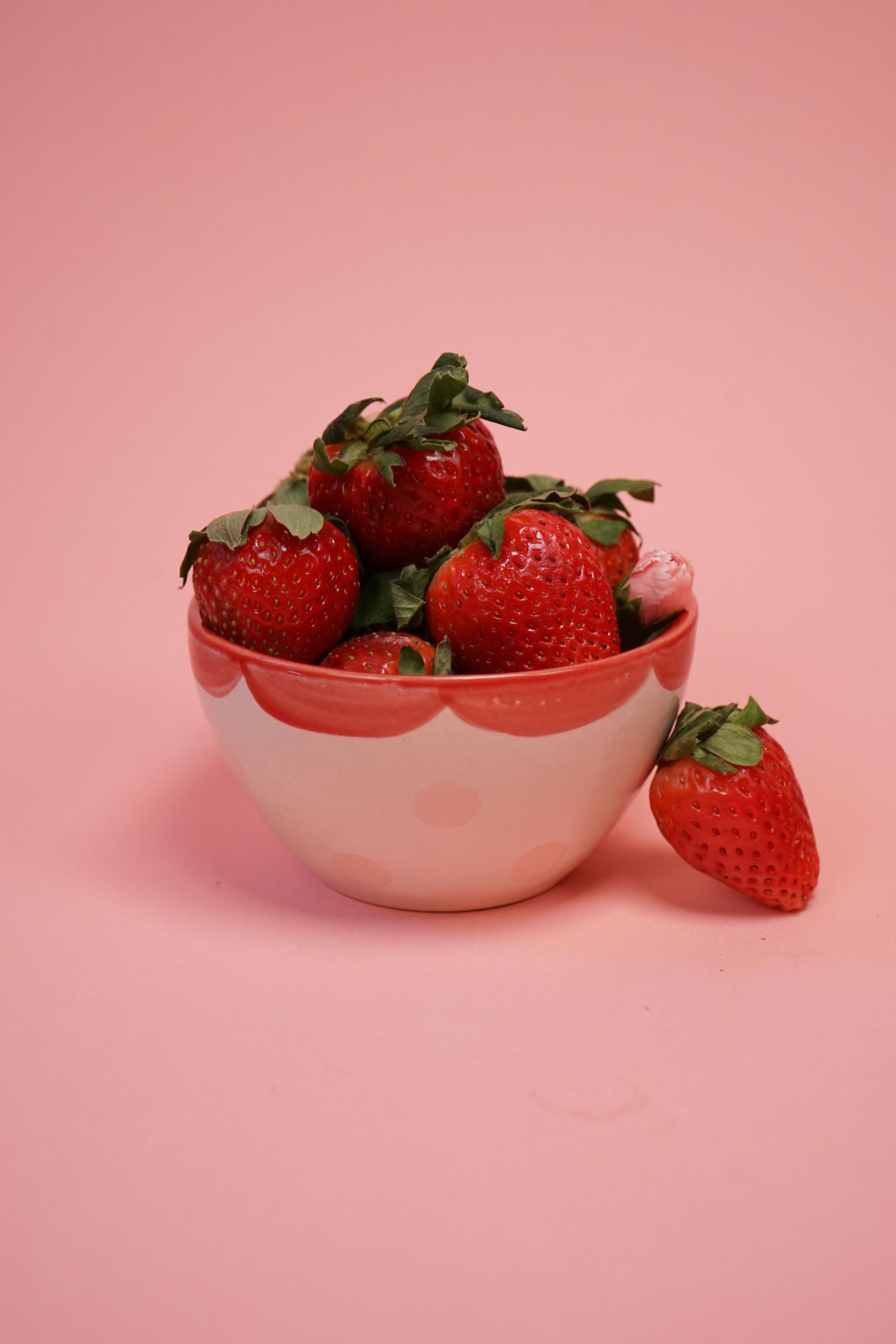 Ice Cream Bowl - Red and Pink