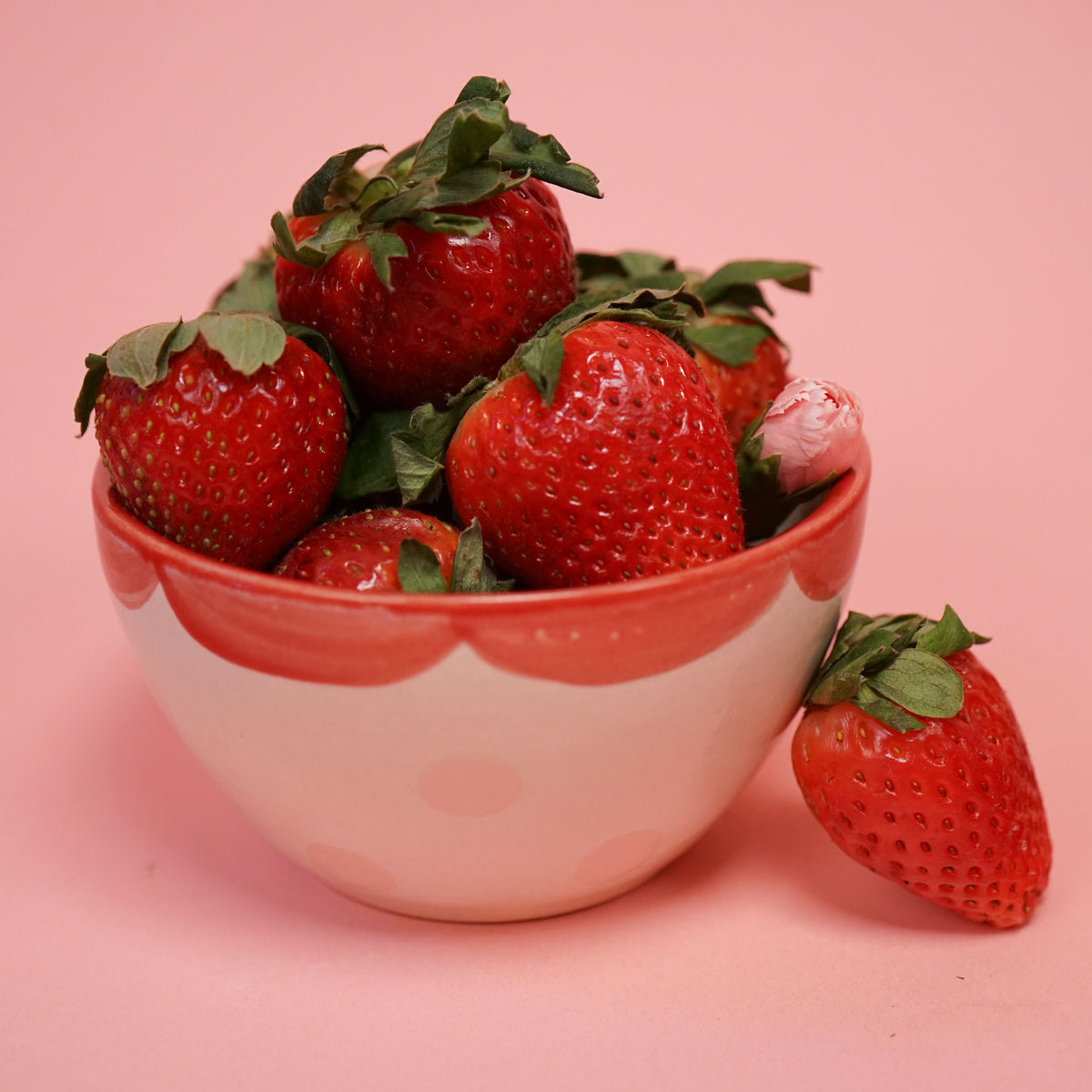 Red and Pink Ice Cream Bowl