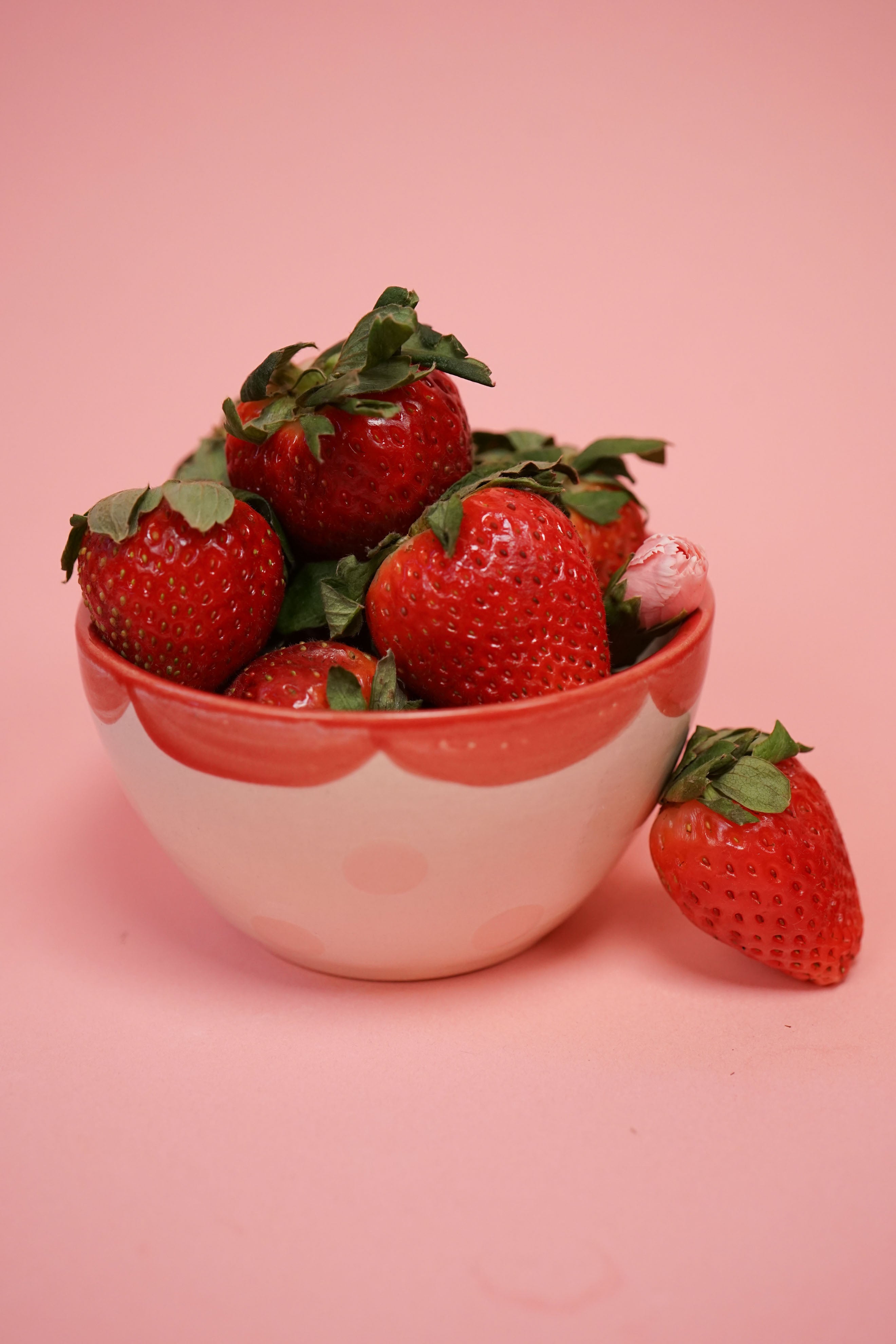 Ice Cream Bowl - Red and Pink