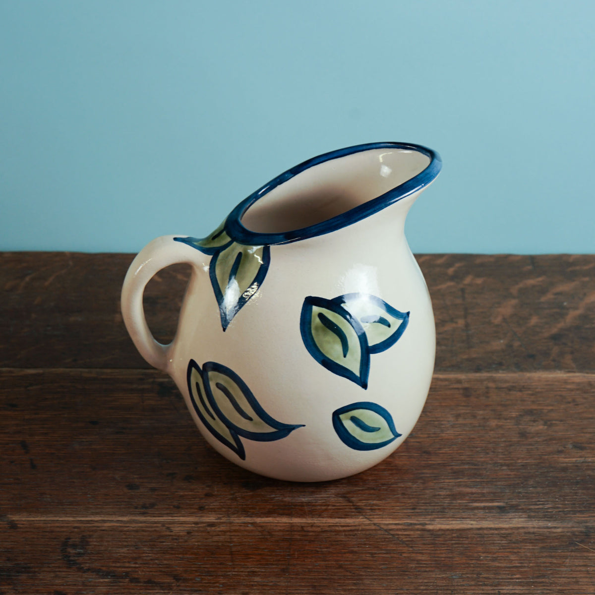 Lemon Leaf Pot Belly Pitcher