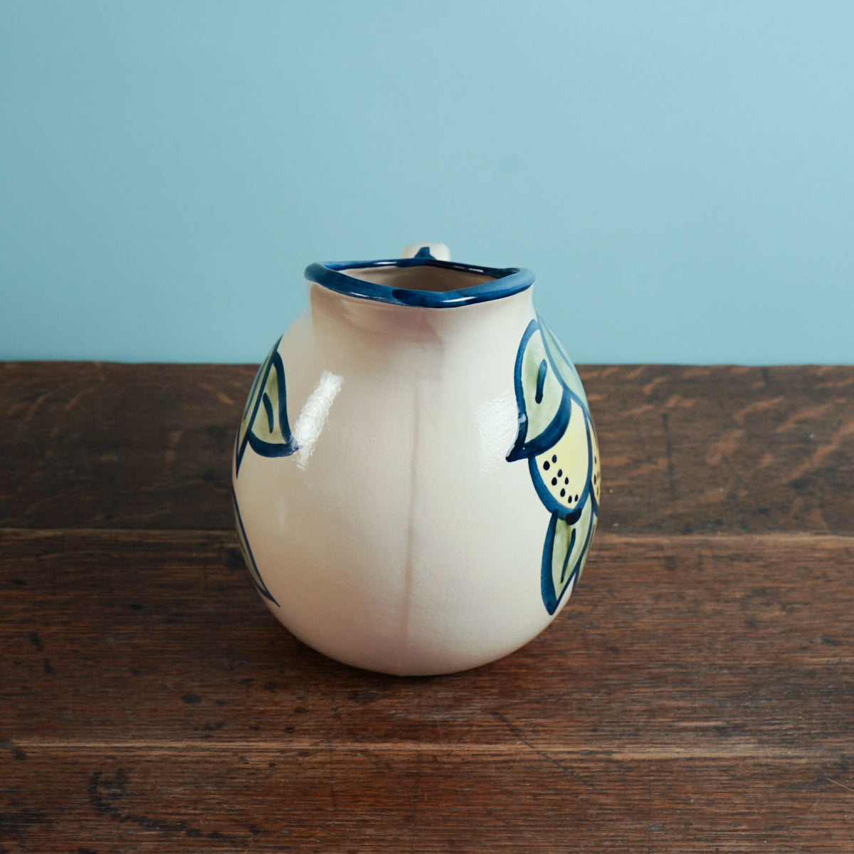 Lemon Leaf Pot Belly Pitcher