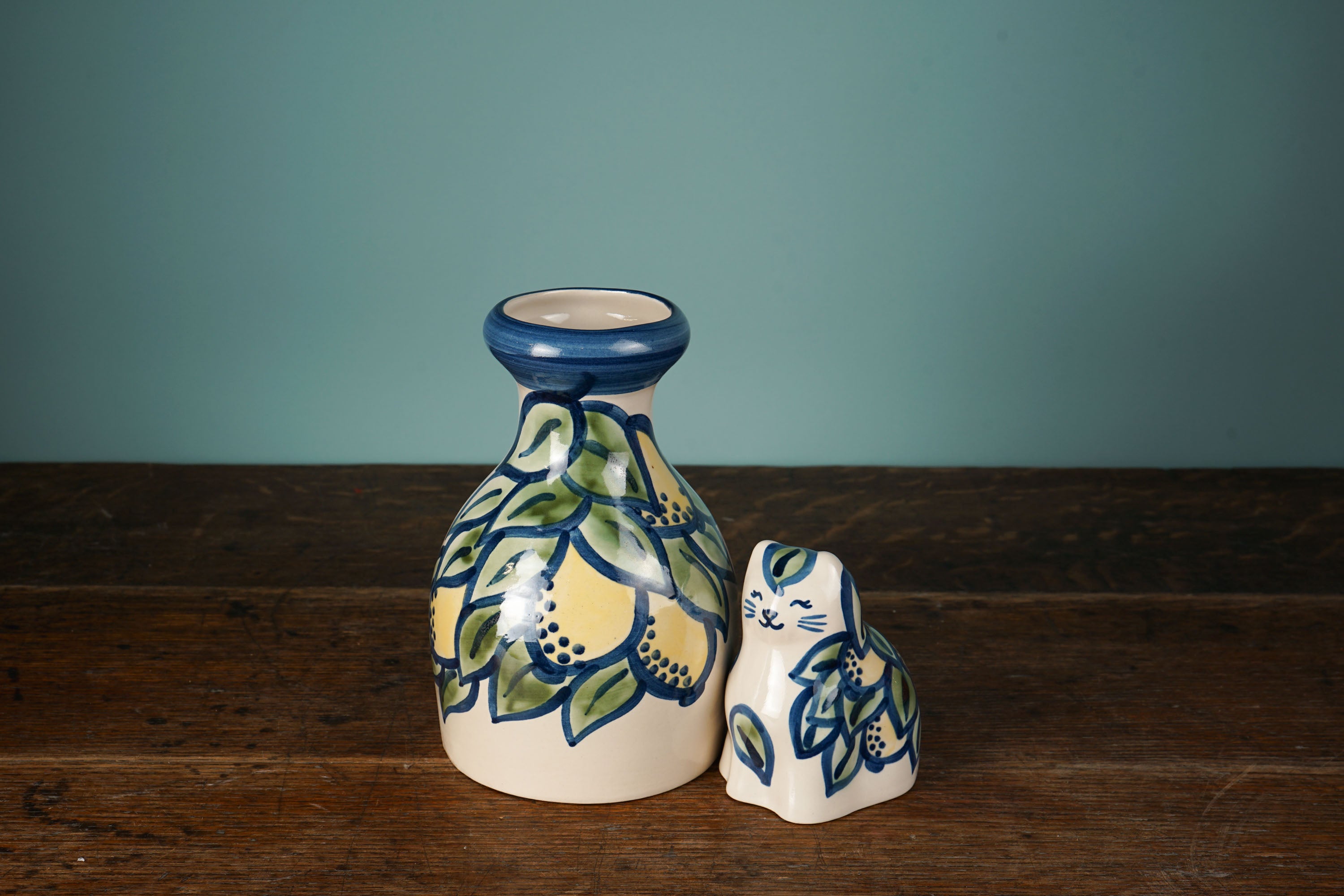 Lemon Leaf Vase