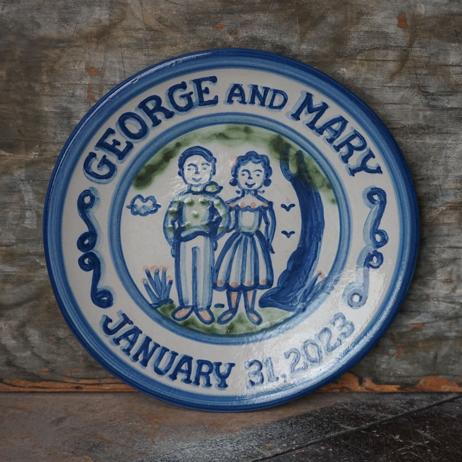 Personalized Wedding Plate