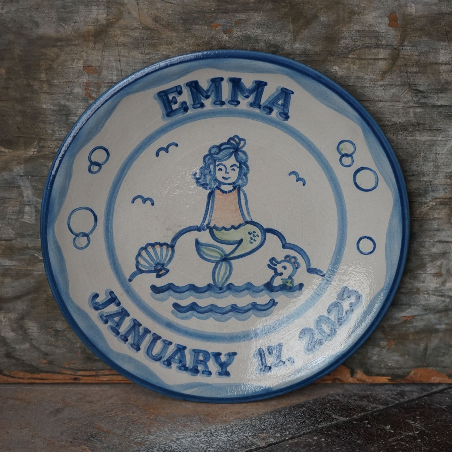 Personalized Children's Plate - Two Lines