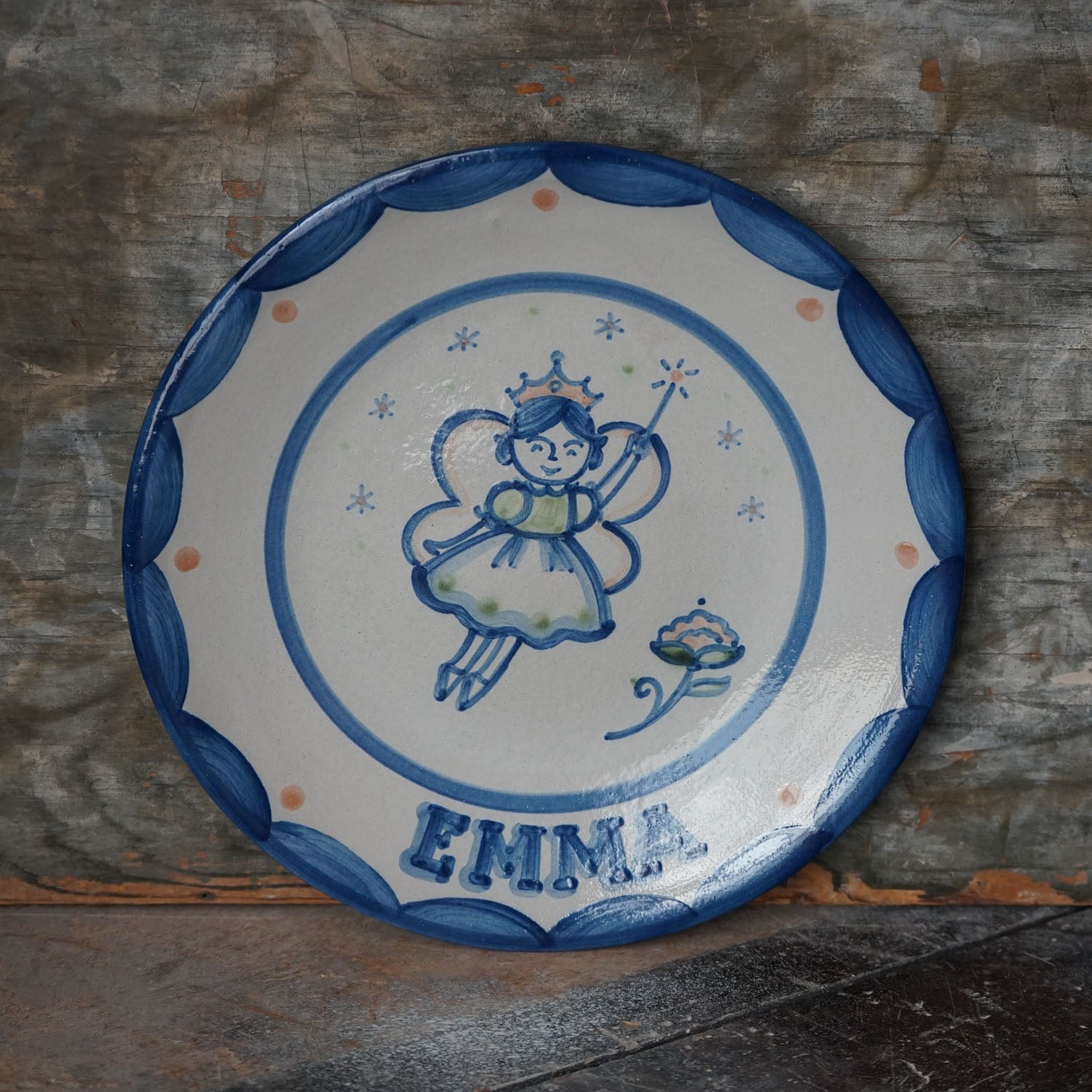 Personalized Children's Plate - One Line
