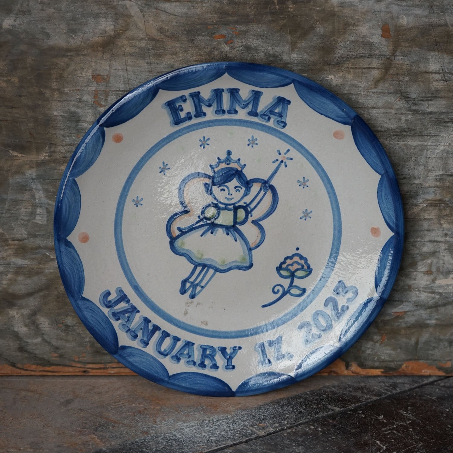 Personalized Children's Plate - Two Lines