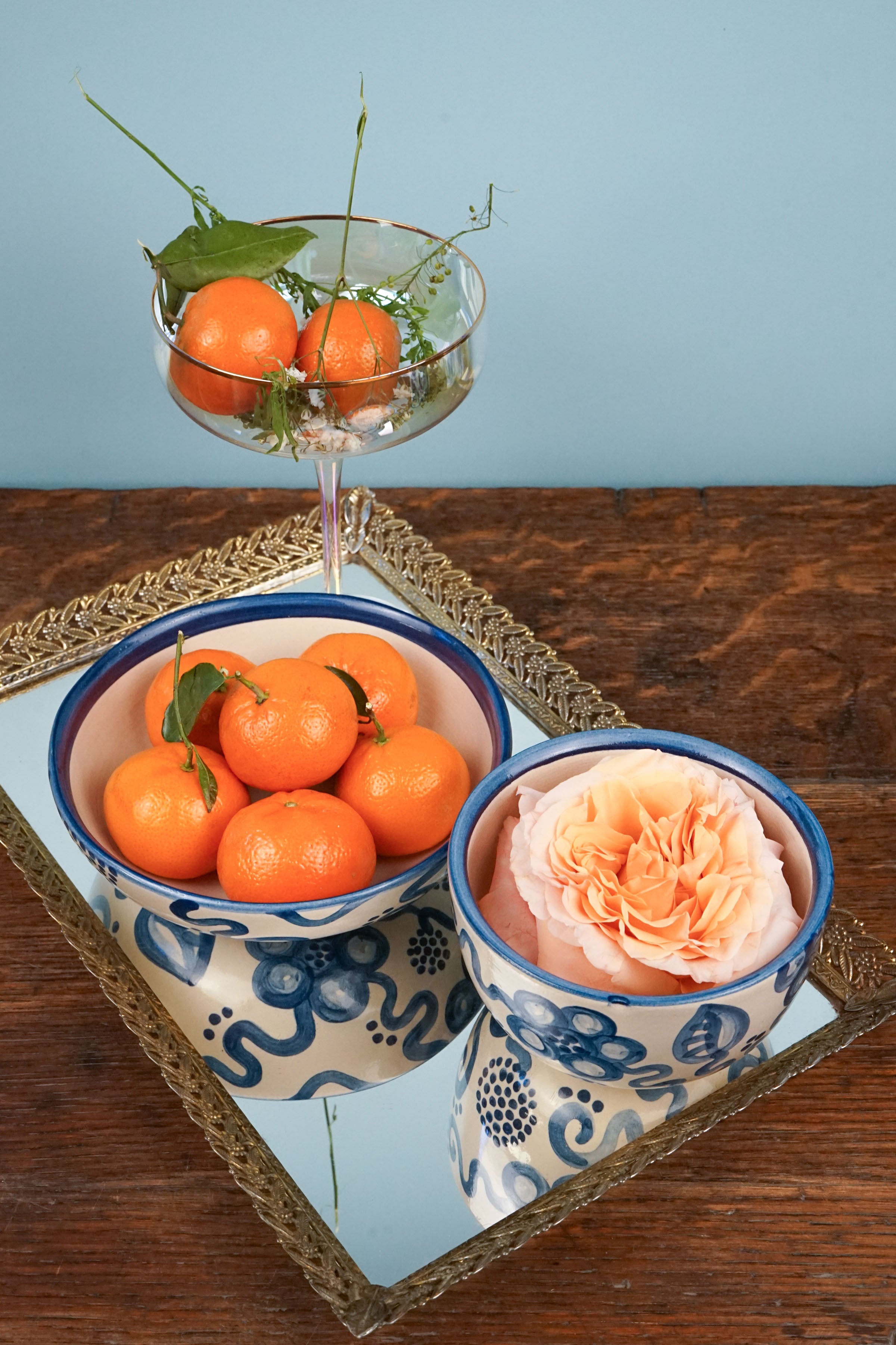 Blue Flower Everything Bowl