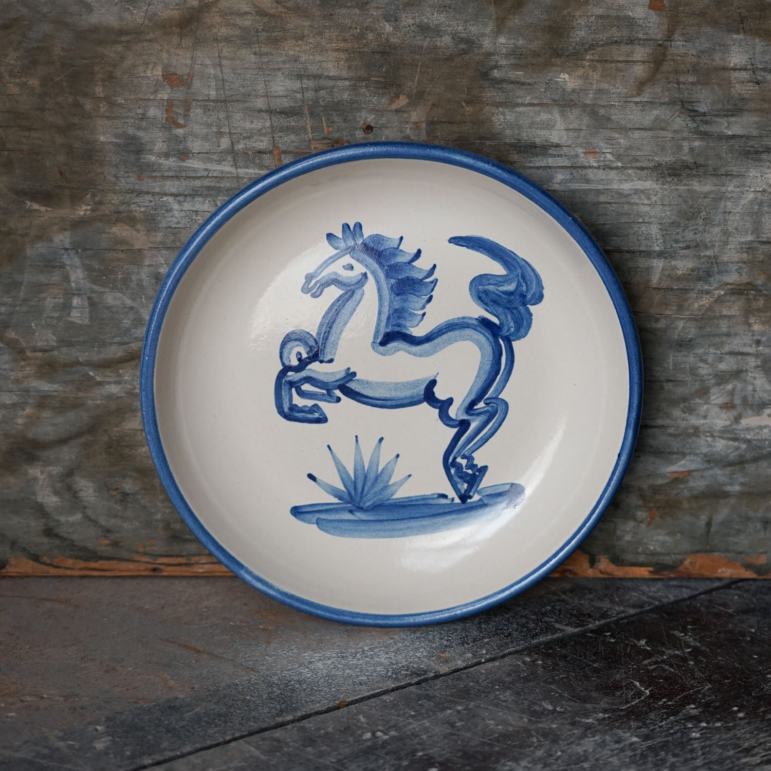 Blue Horse Pasta Plate