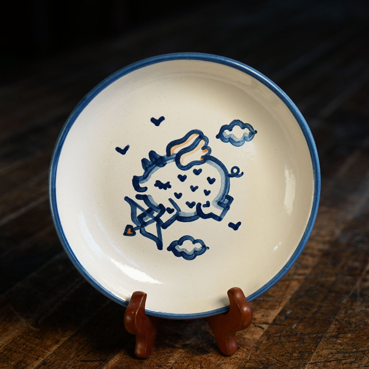 Cupid Pig Pasta Plate