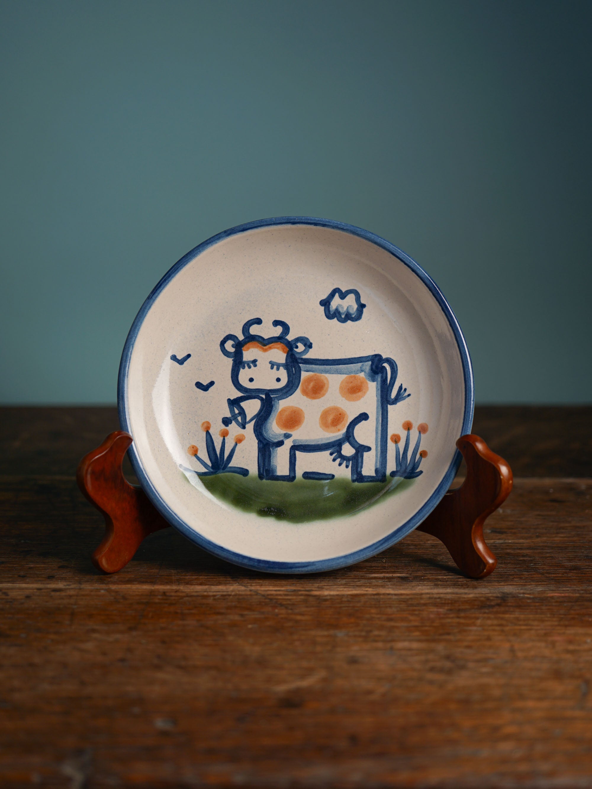 Cow Pasta Plate