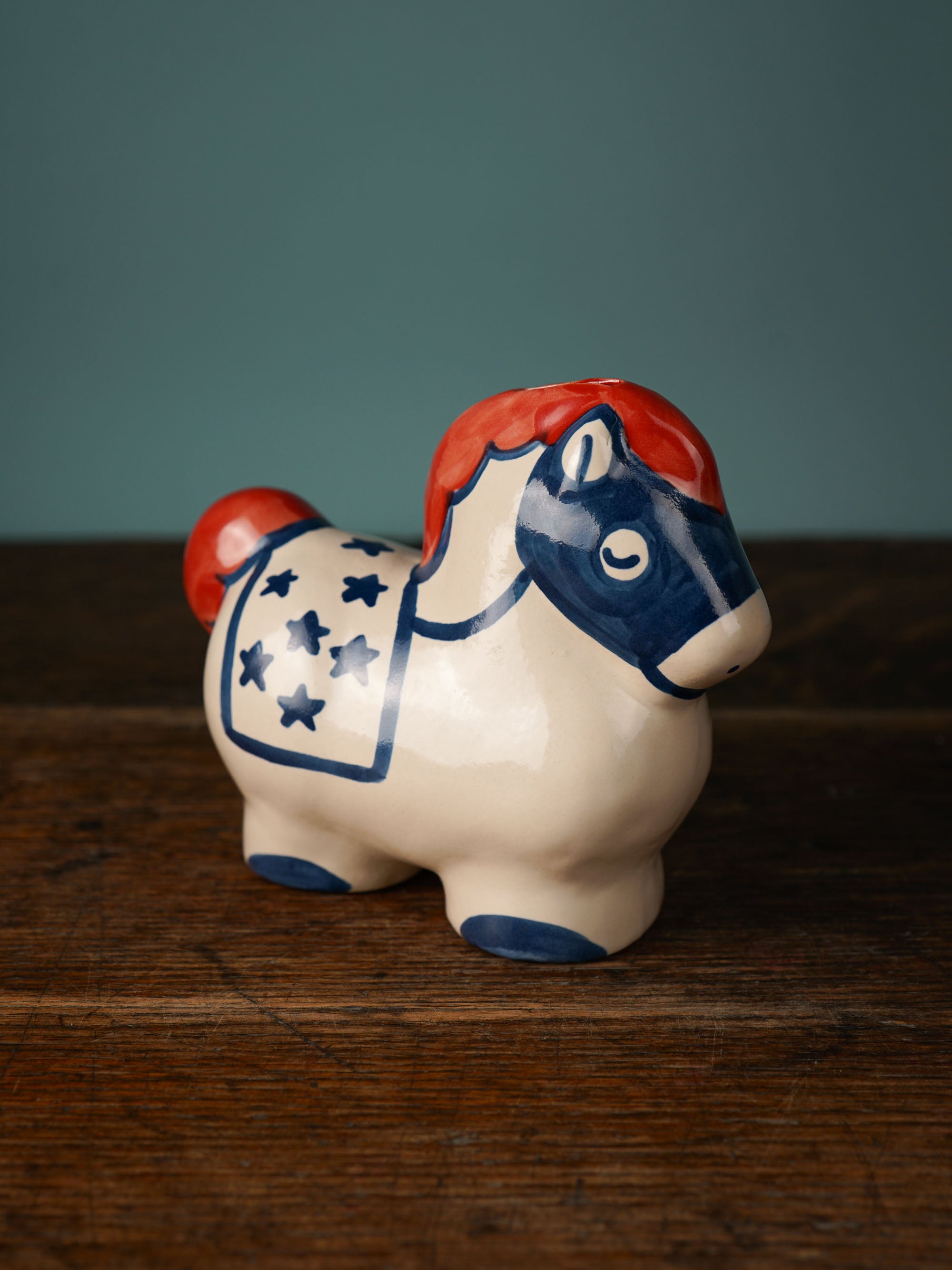 Patriotic Pony Horse Bank