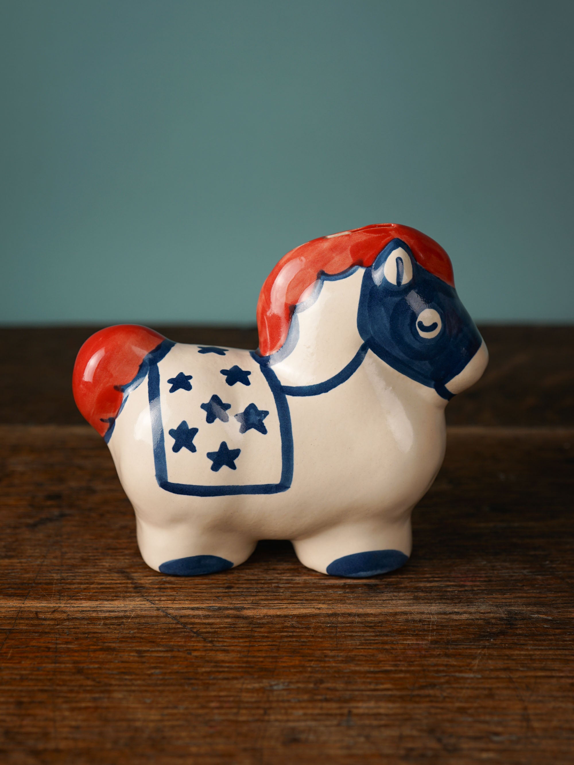 Patriotic Pony Horse Bank