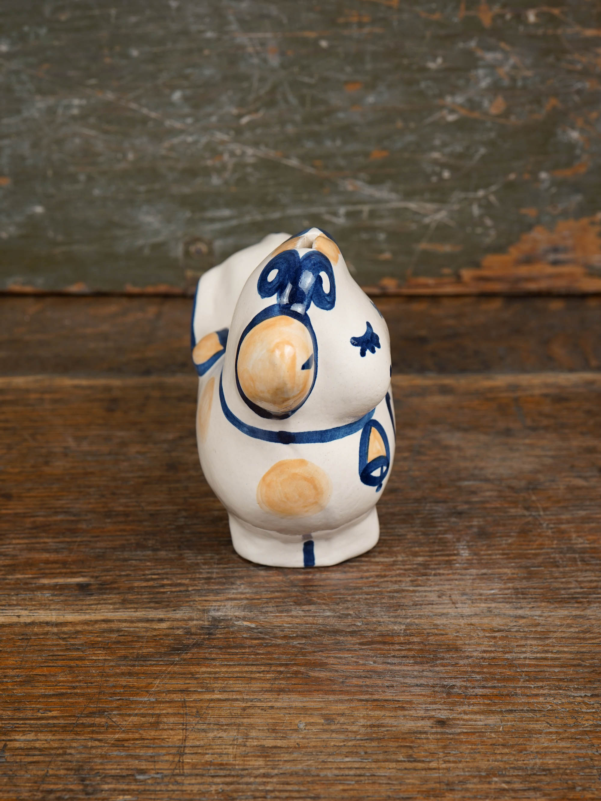 Personalized Rust Dot Cow Bank