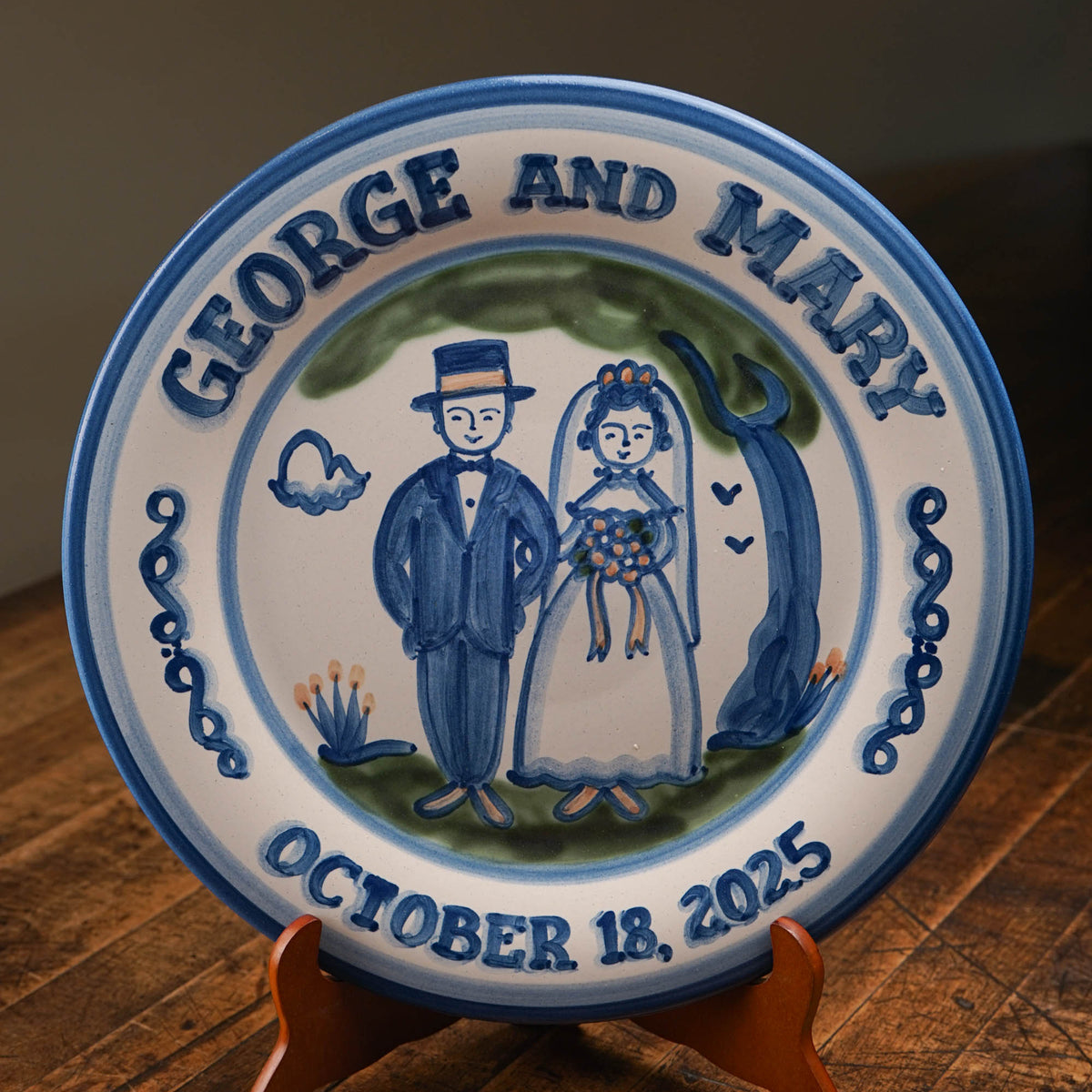 Personalized Wedding Plate