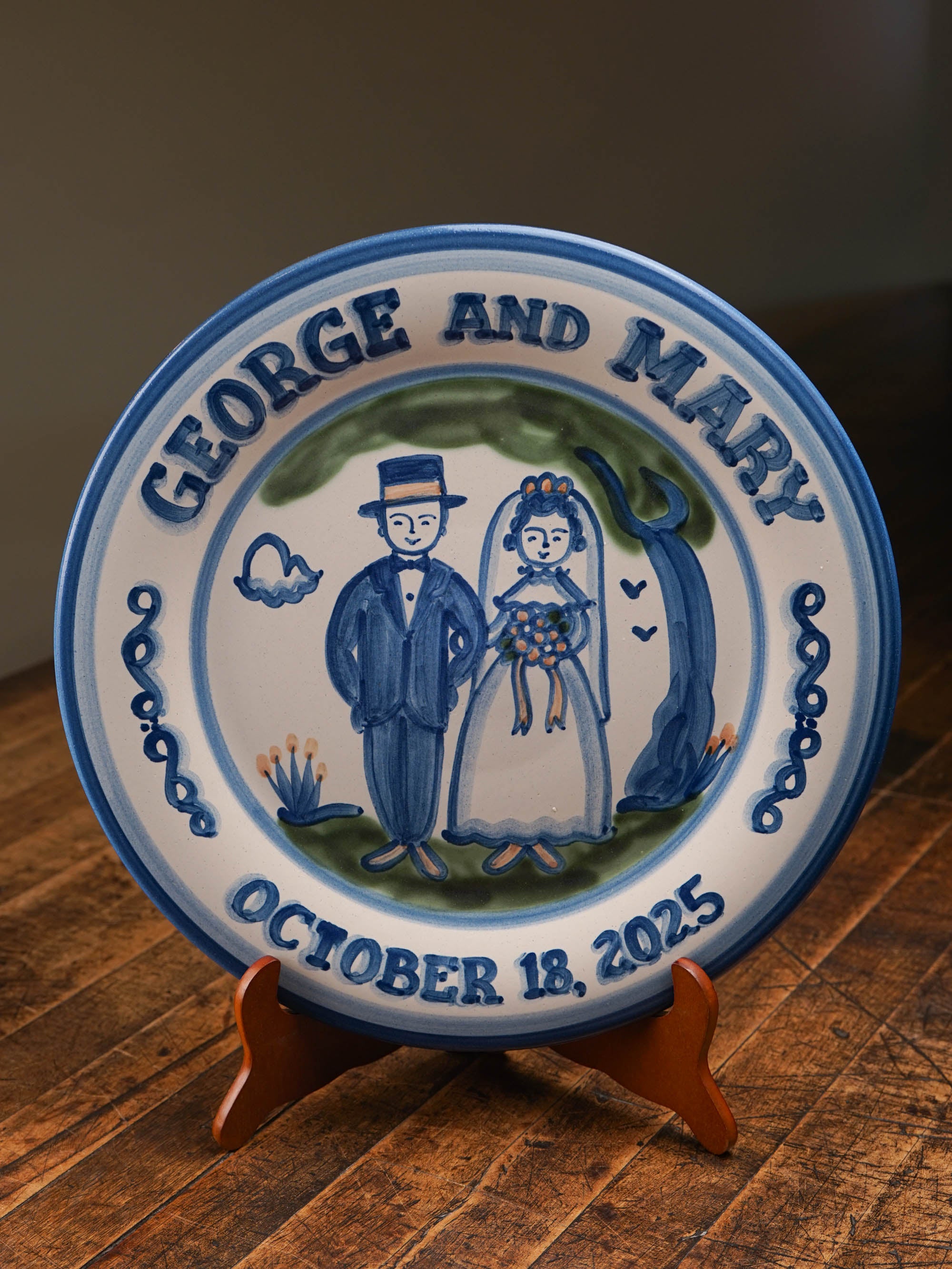 Personalized Wedding Plate