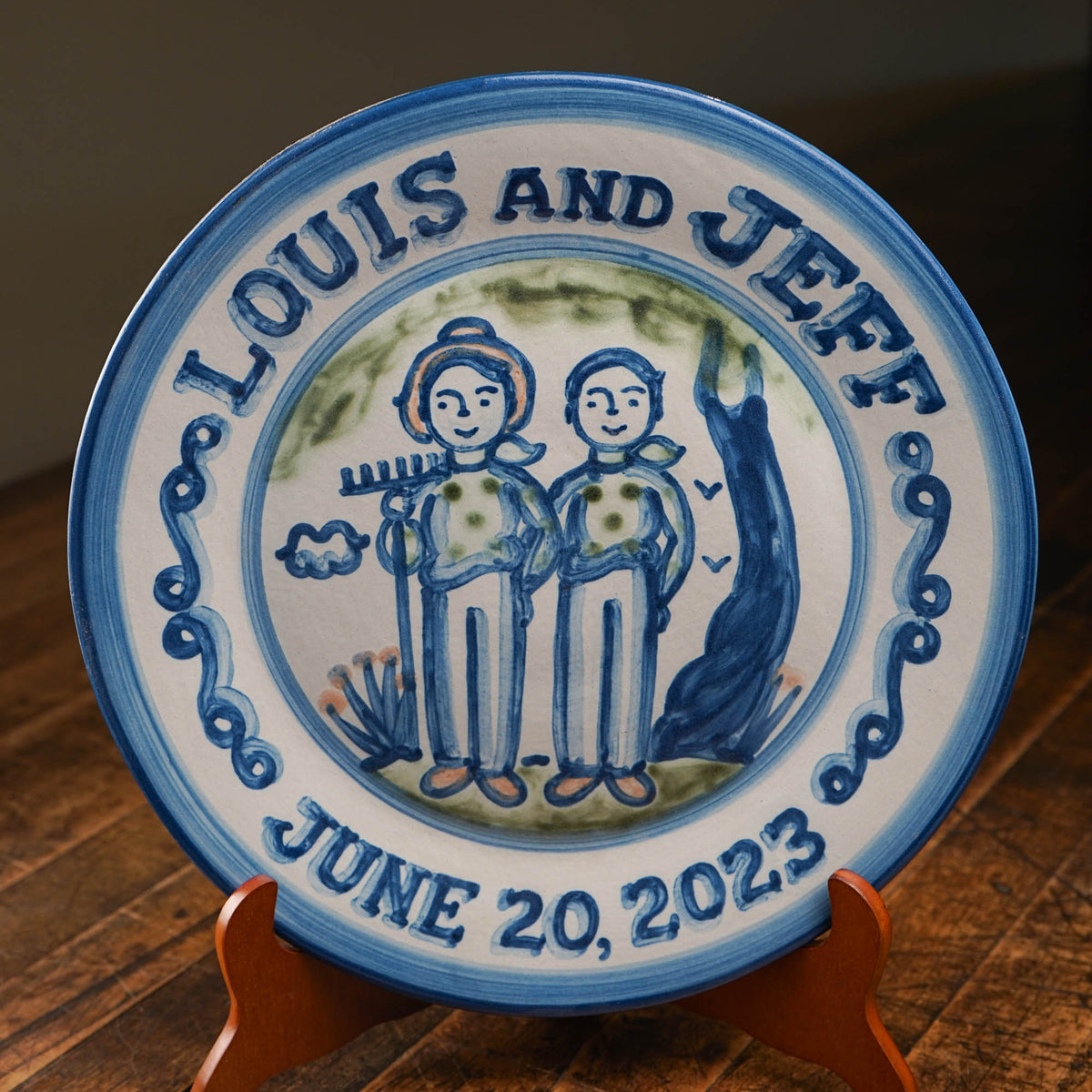Personalized Wedding Plate